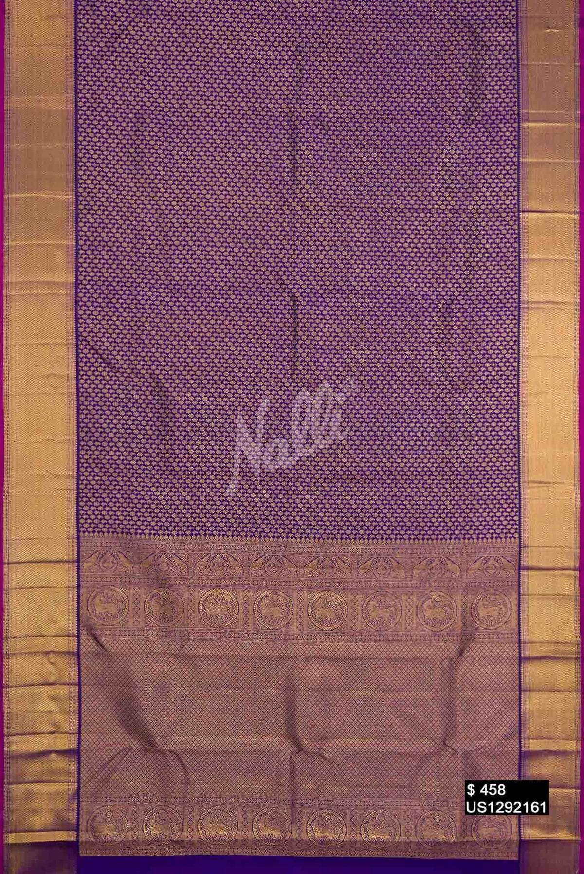 Royal Blue Kanchipuram Silk Saree
