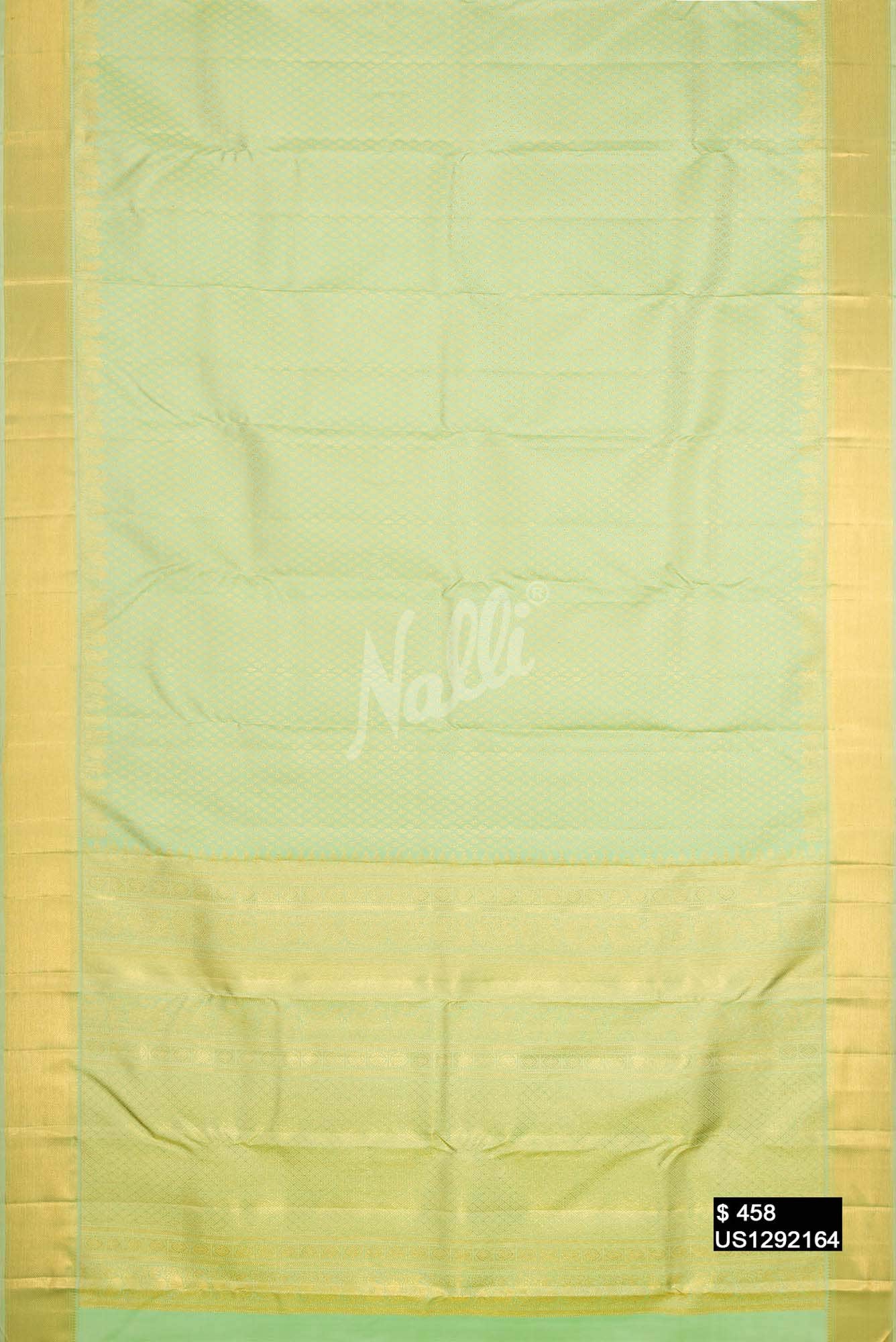Pista Green Kanchipuram Silk Saree