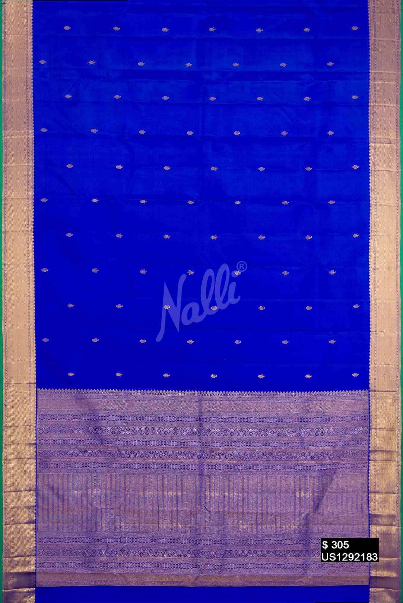 Royal Blue Kanchipuram Silk Saree