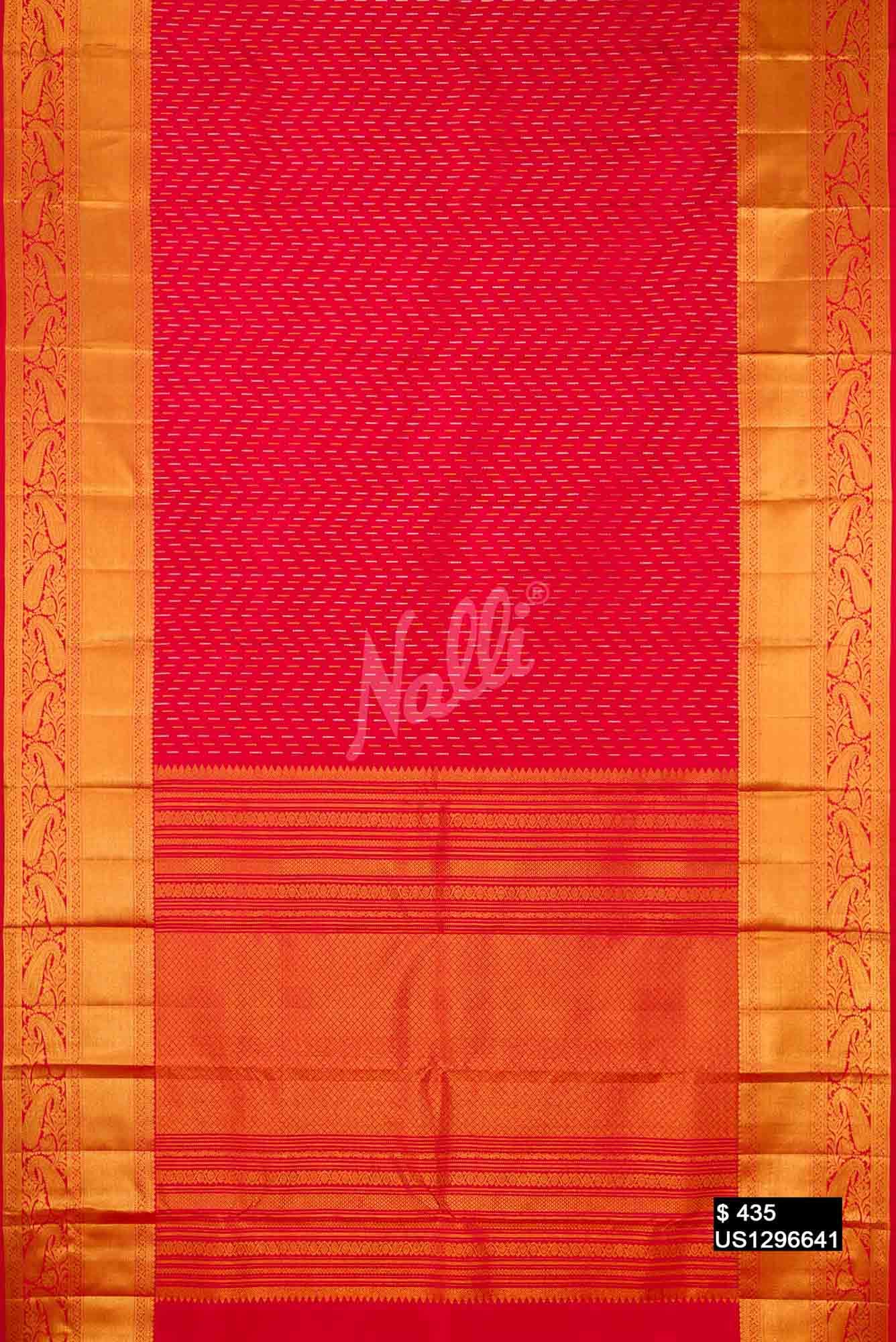 Red Kanchipuram Silk Saree