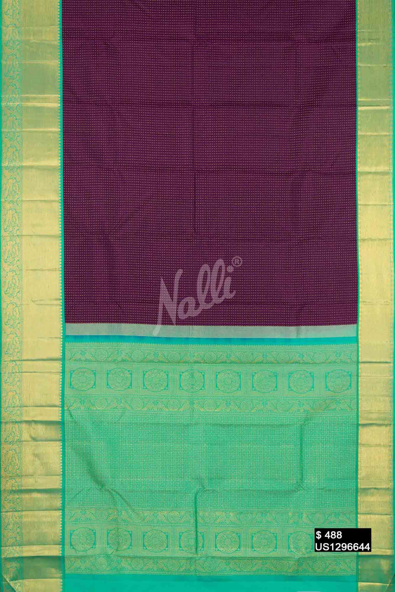 Violet Kanchipuram Silk Saree