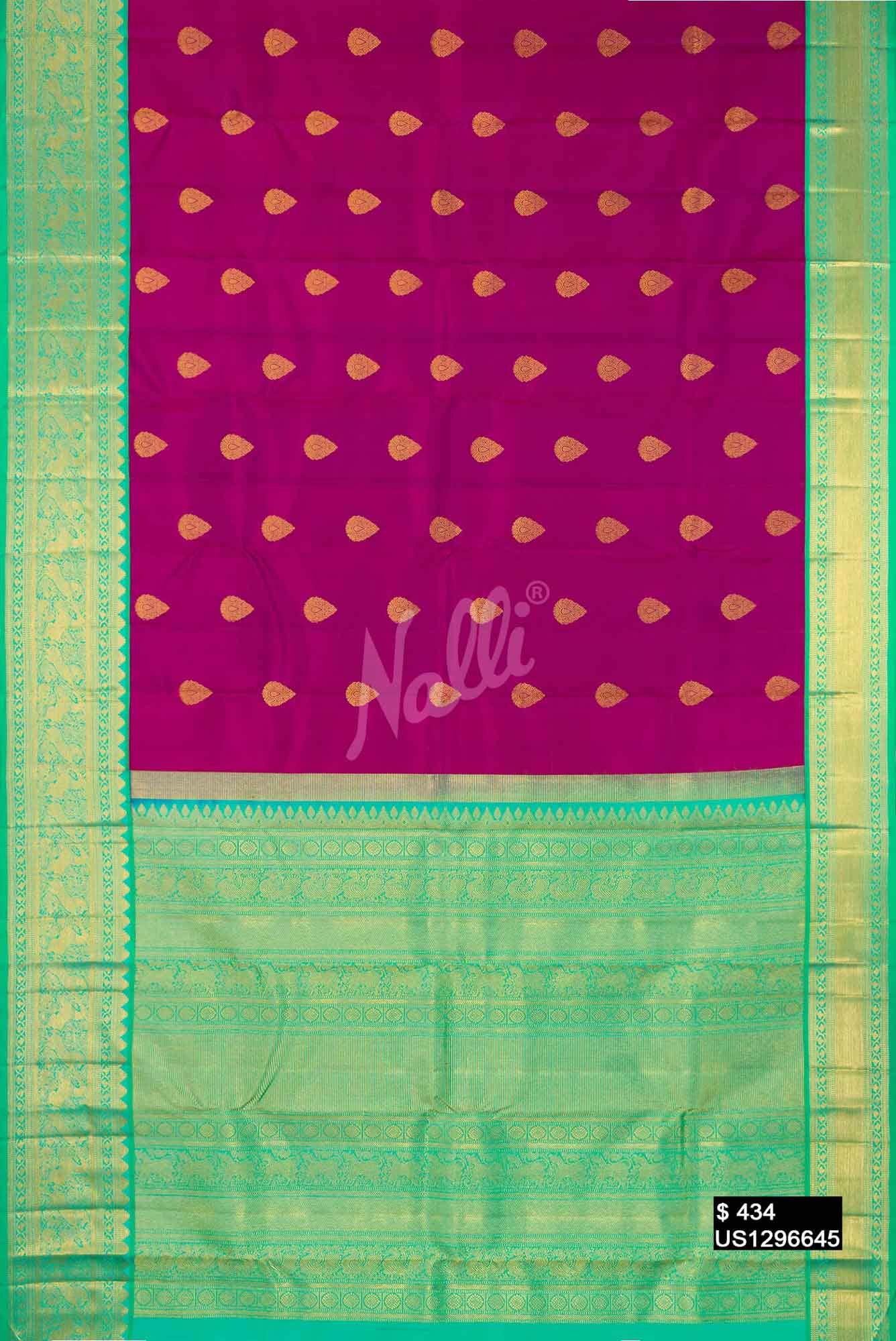 Magenta Kanchipuram Silk Saree