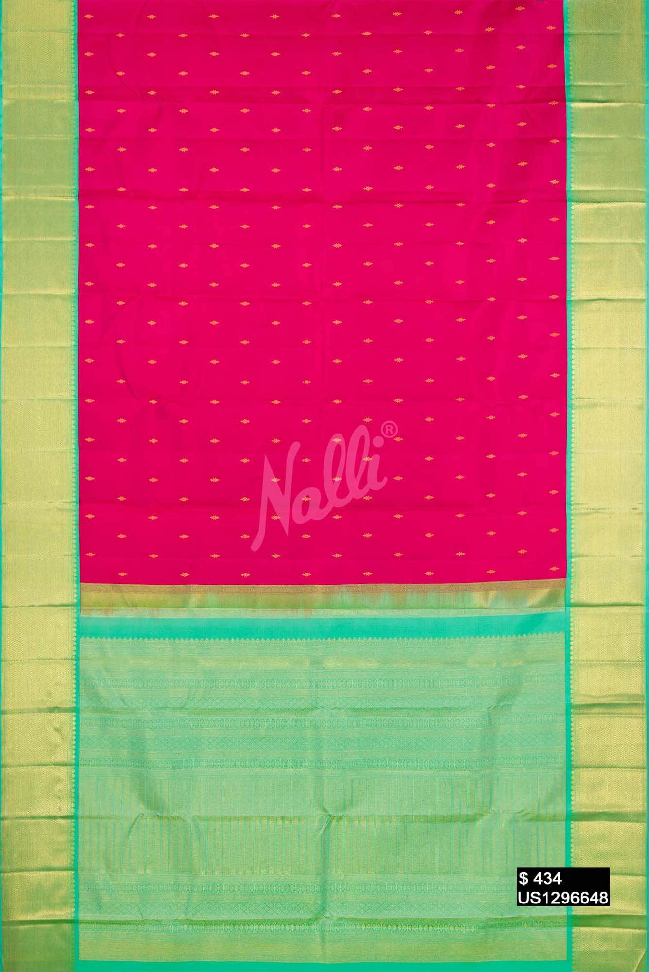 Dark Pink Kanchipuram Silk Saree