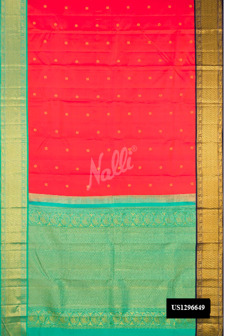 Orange Kanchipuram Silk Saree
