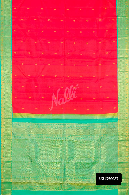 Orange Kanchipuram Silk Saree