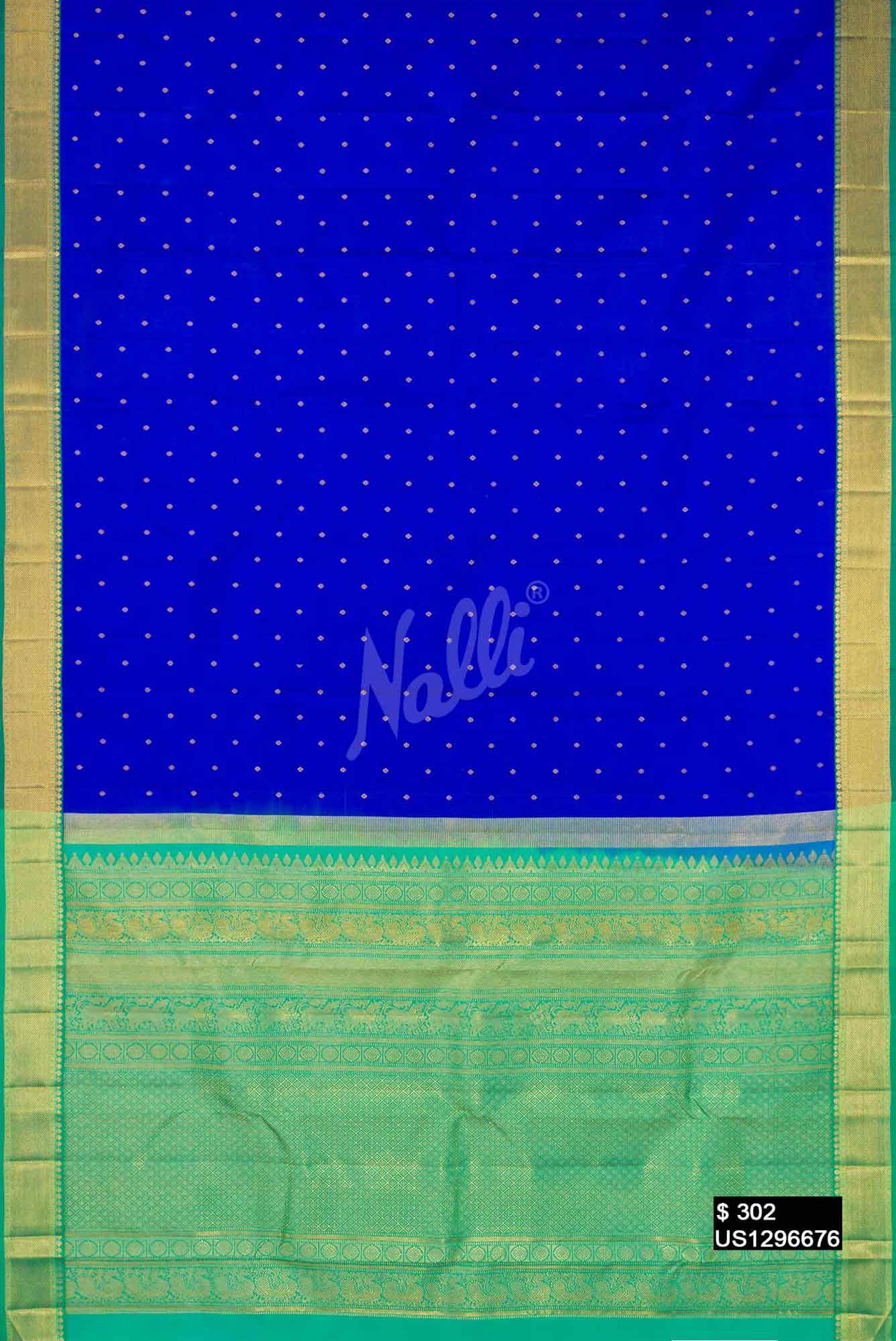 Royal Blue Kanchipuram Silk Saree