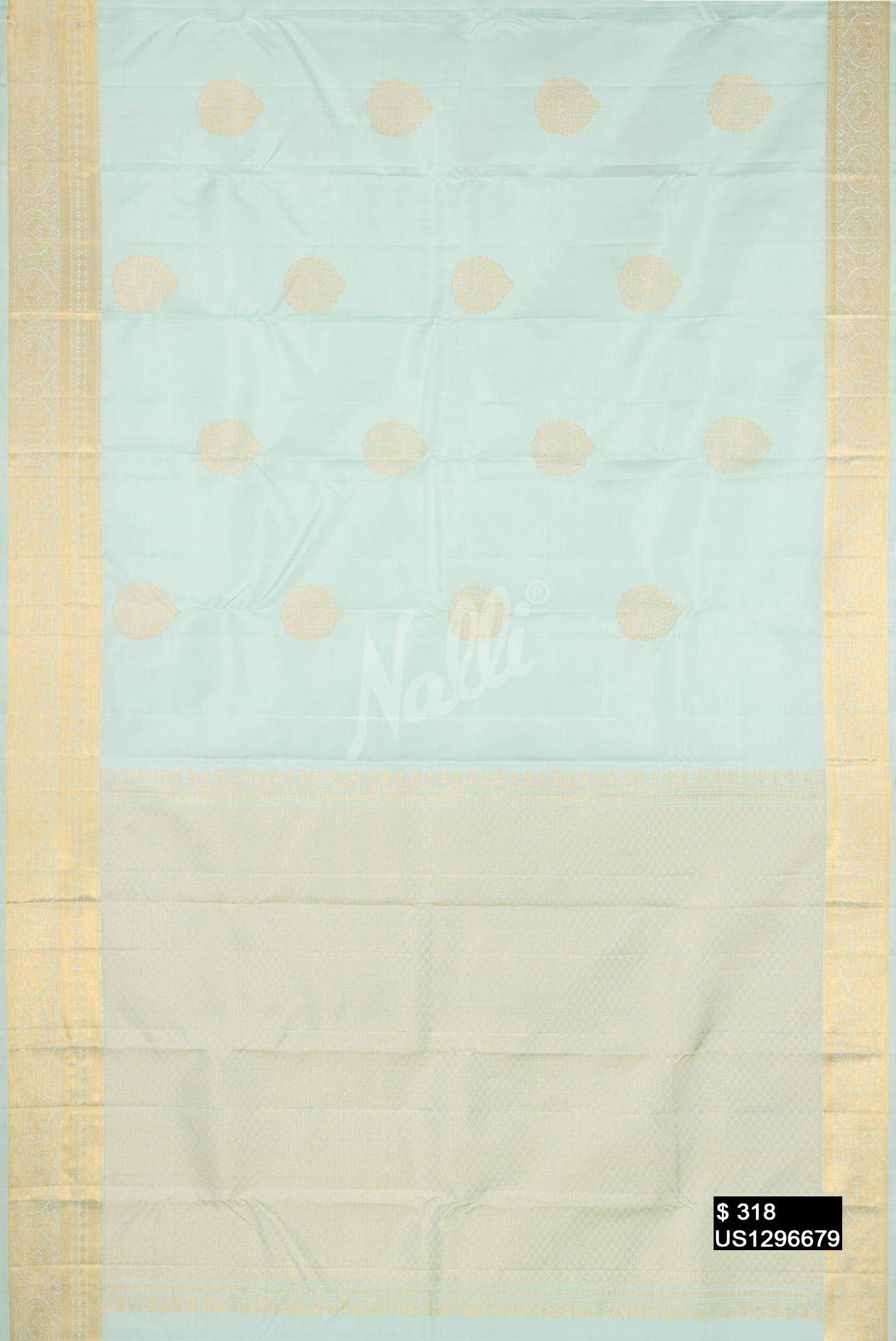 Pista Green Kanchipuram Silk Saree