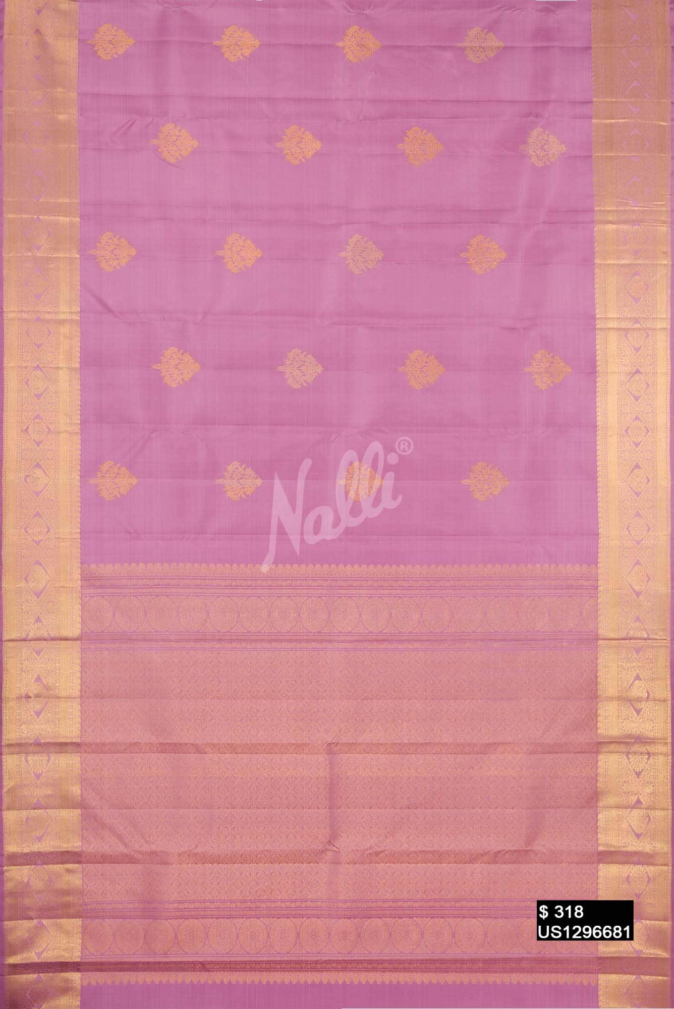 Lavender Kanchipuram Silk Saree
