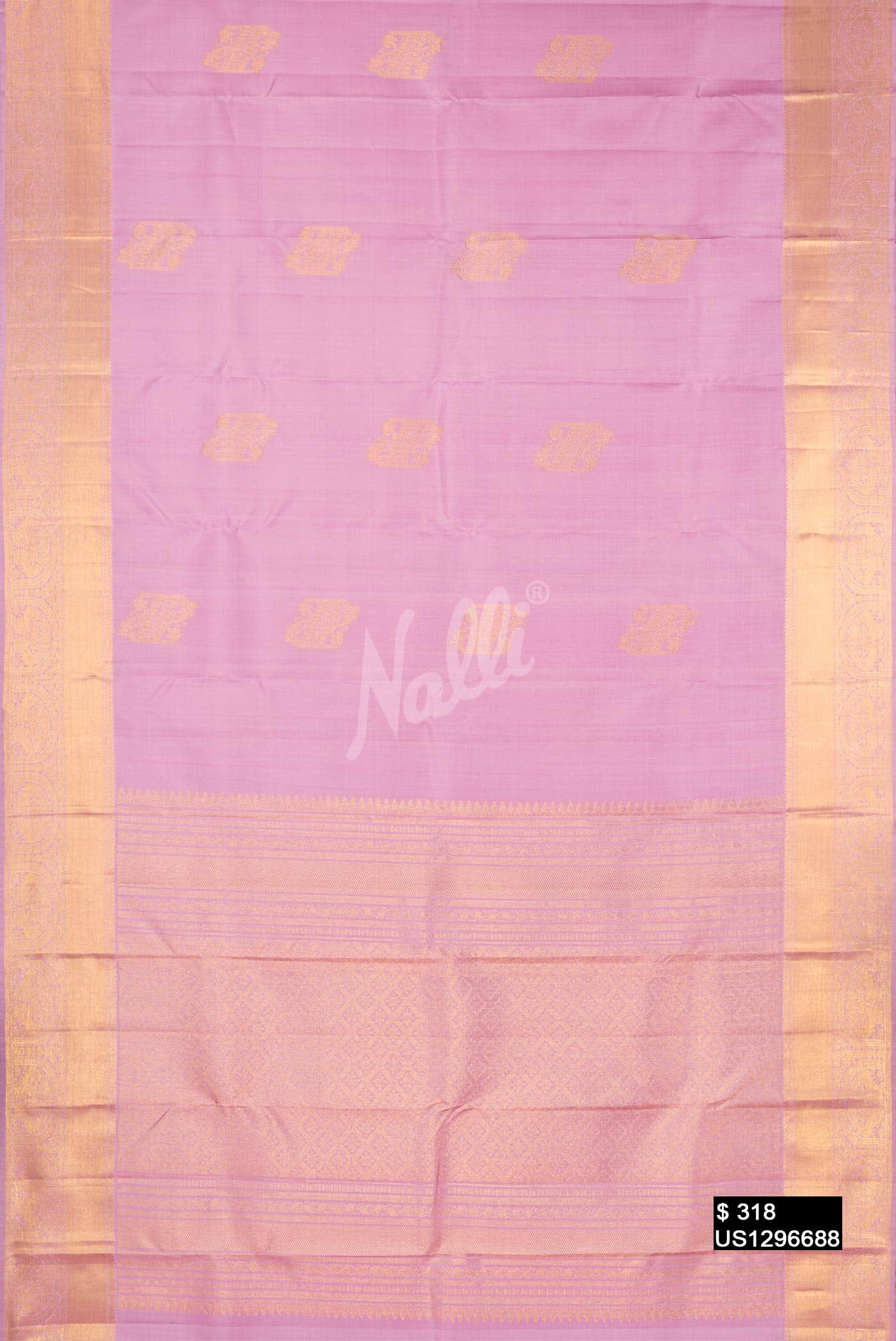 Lavender Kanchipuram Silk Saree