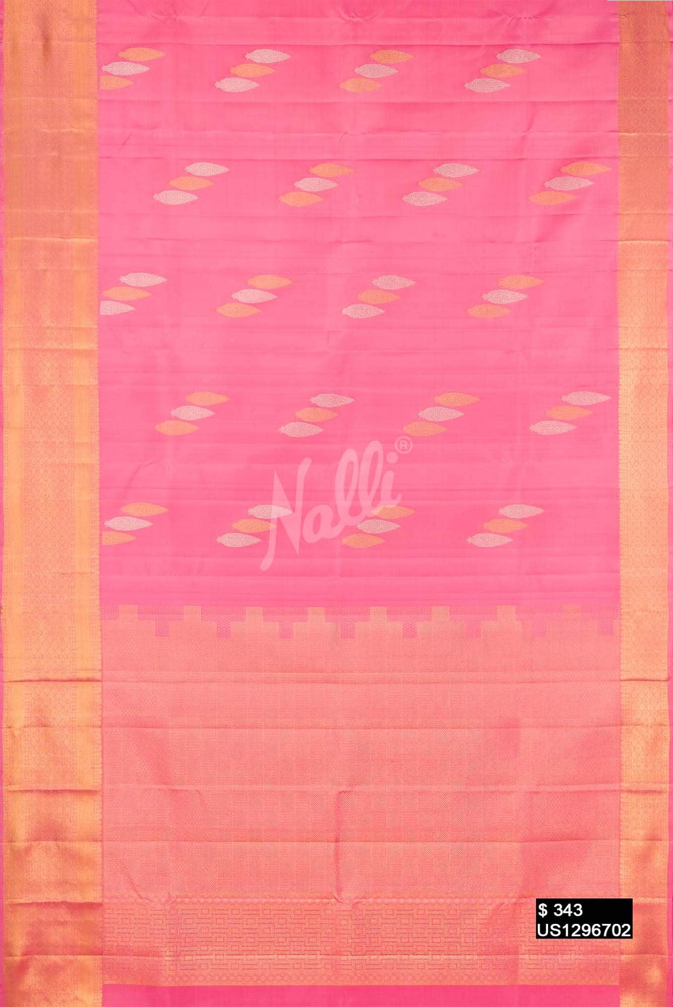 Pink Kanchipuram Silk Saree