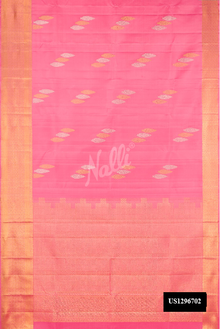 Pink Kanchipuram Silk Saree