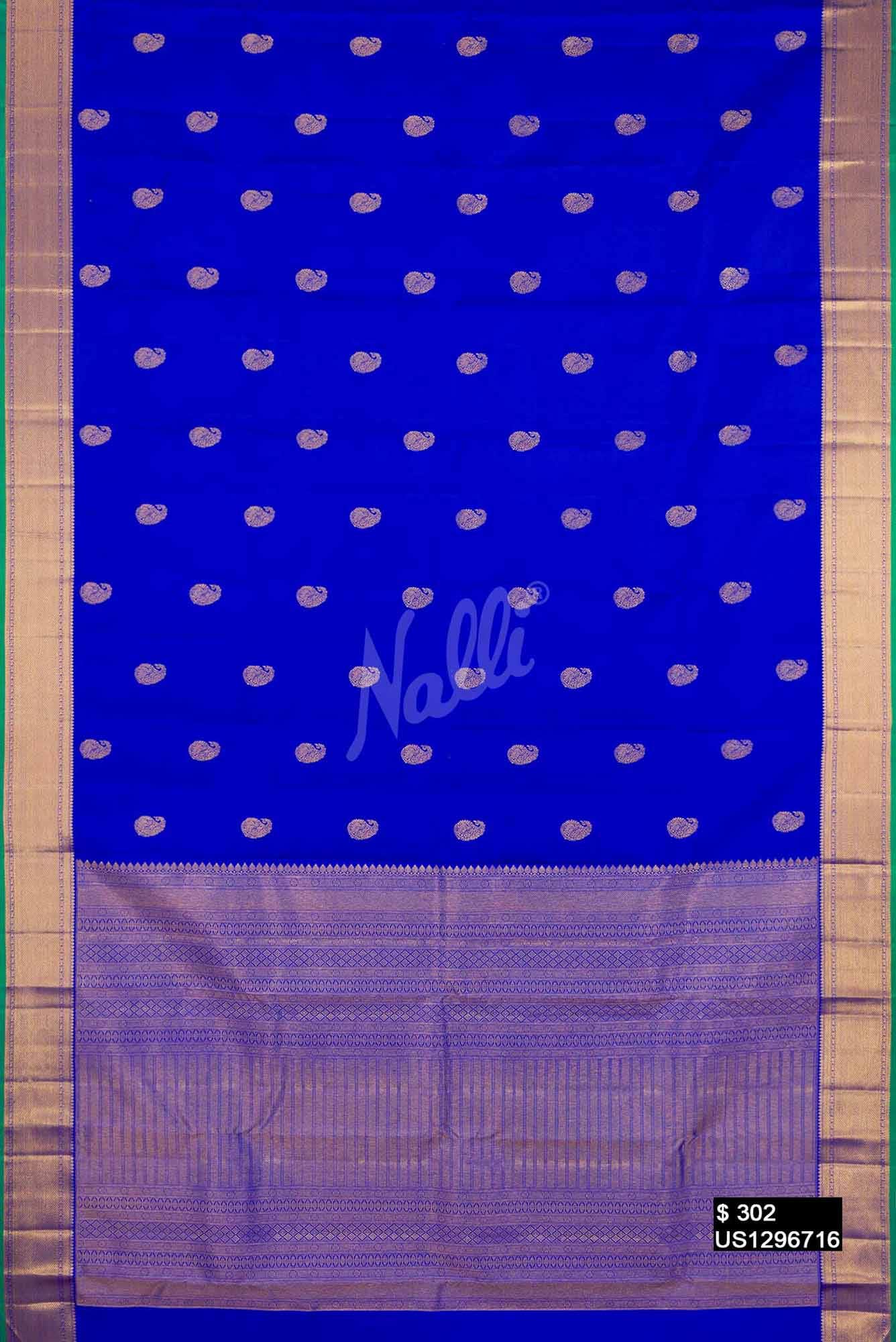 Royal Blue Kanchipuram Silk Saree
