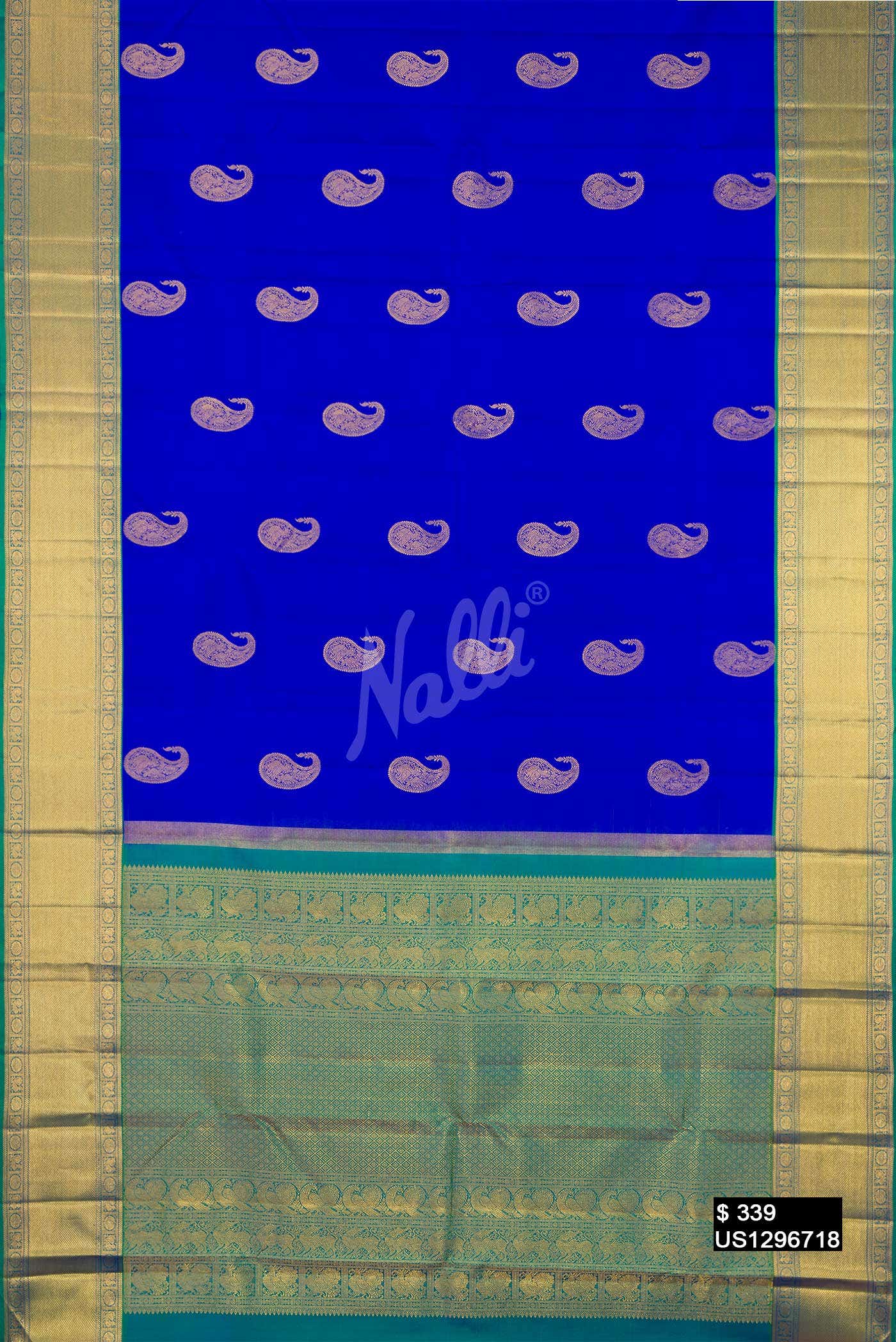 Royal Blue Kanchipuram Silk Saree