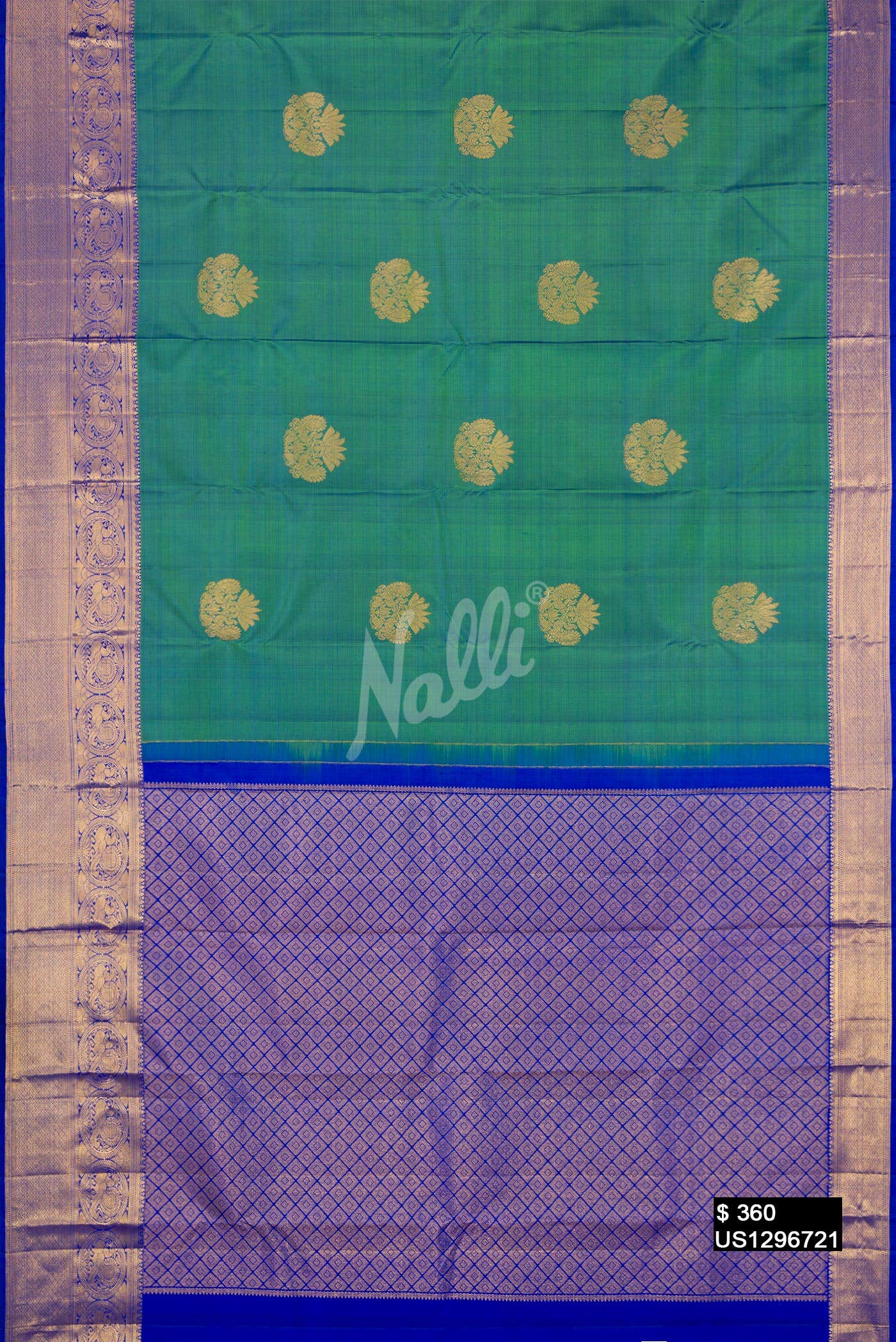 Davys Grey Kanchipuram Silk Saree