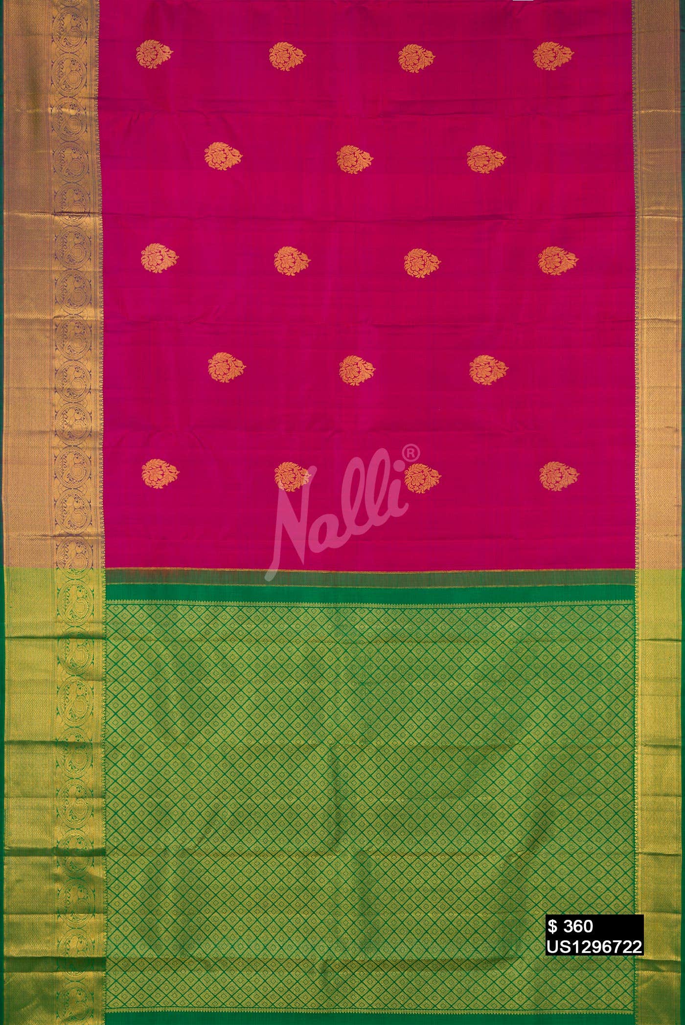 Purple Kanchipuram Silk Saree