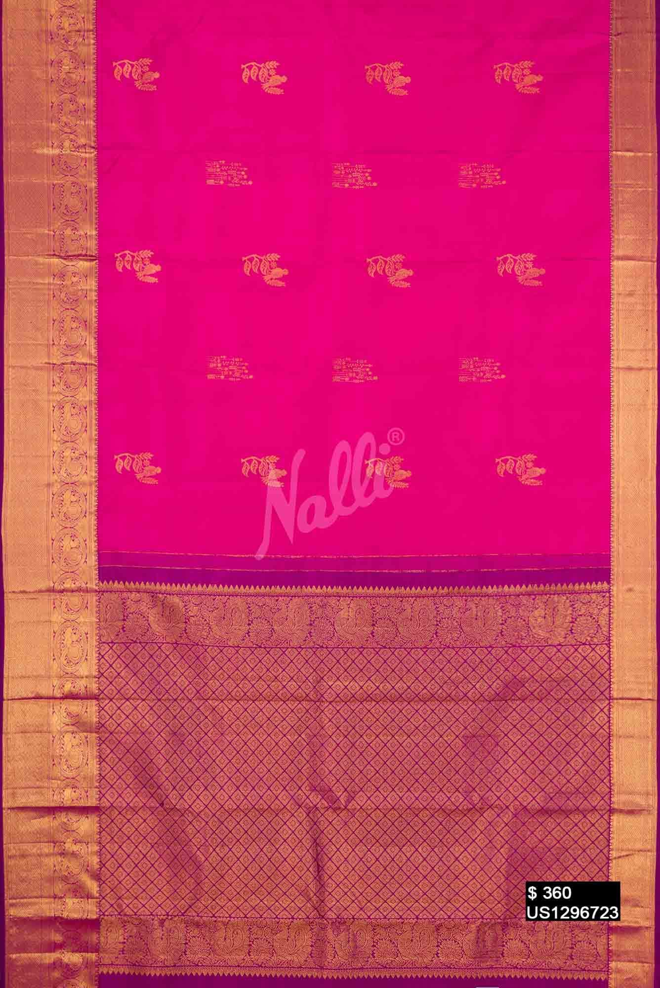 Pink Kanchipuram Silk Saree