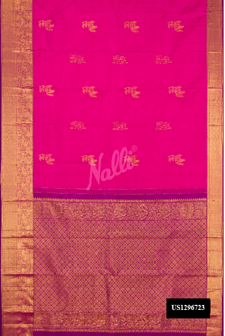 Pink Kanchipuram Silk Saree