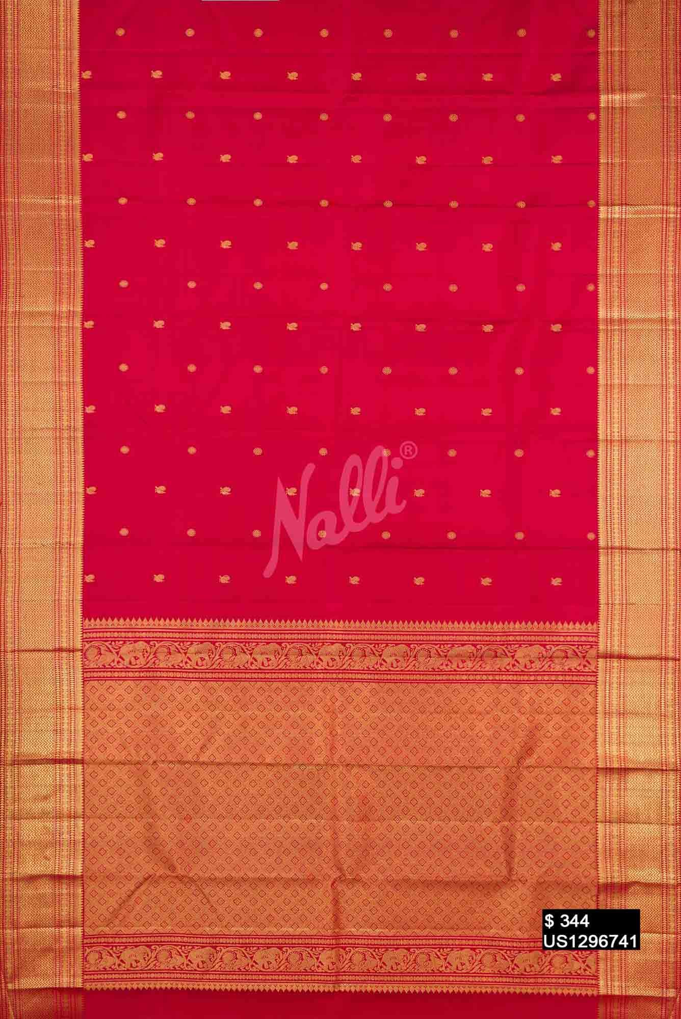 Red Kanchipuram Silk Saree