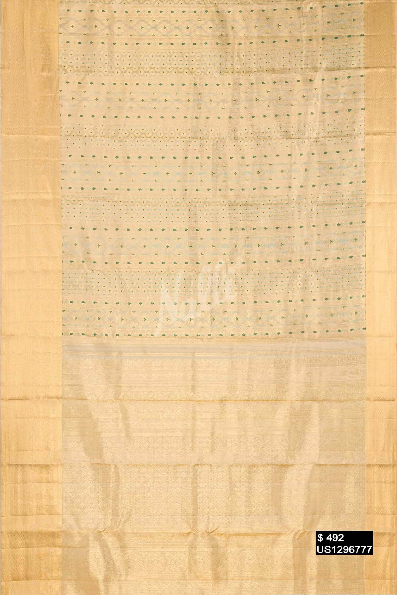 Sandal Kanchipuram Silk Saree