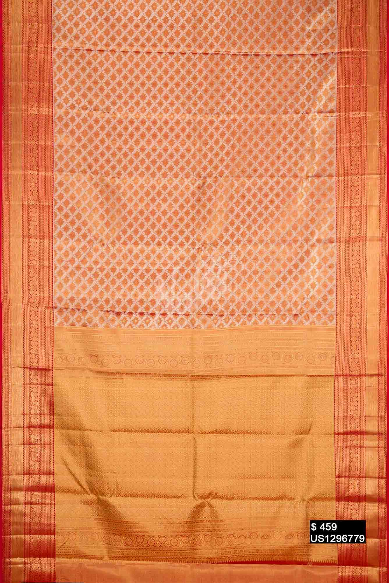 Maroon Kanchipuram Tissue Silk Saree