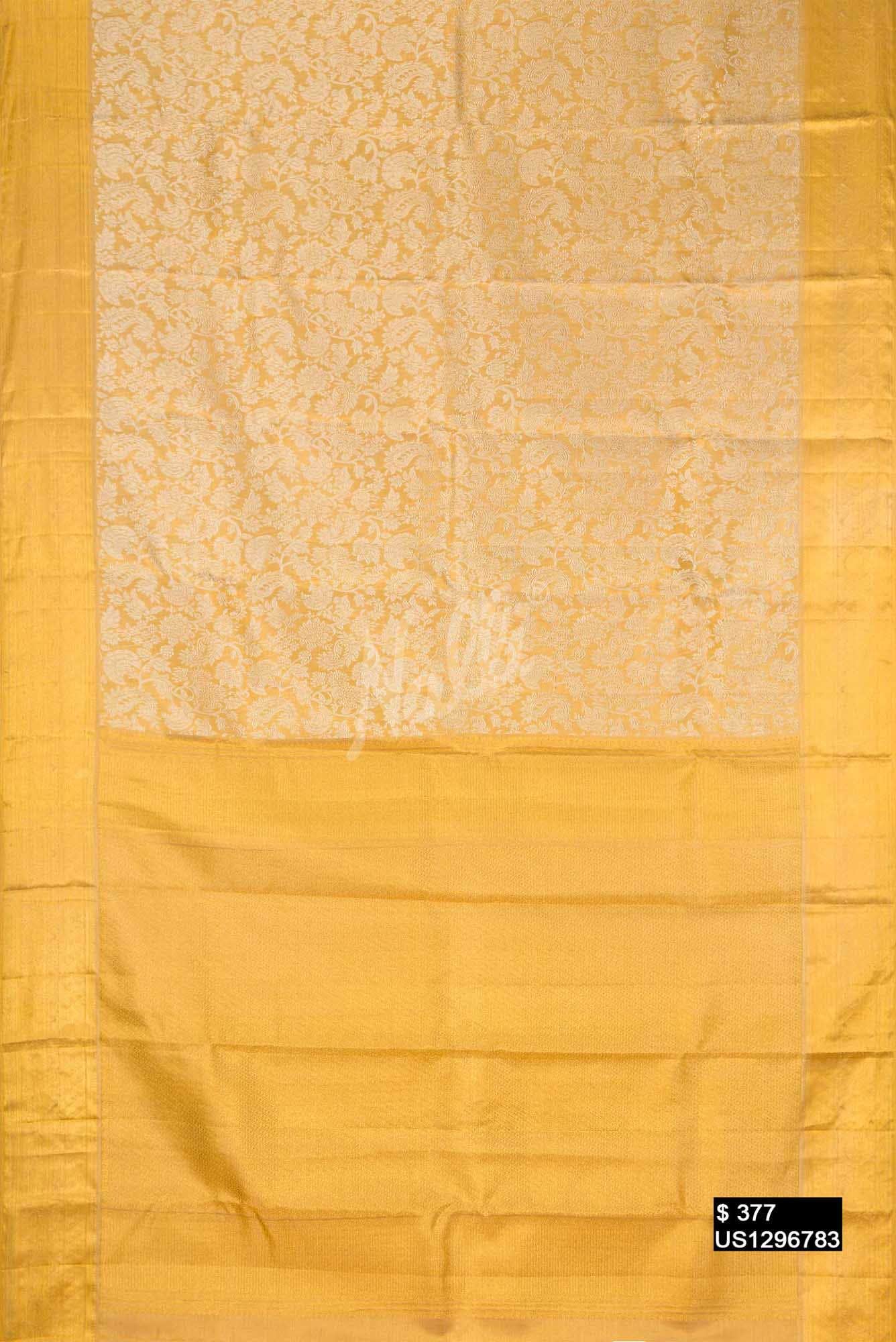 Gold Kanchipuram Tissue Silk Saree