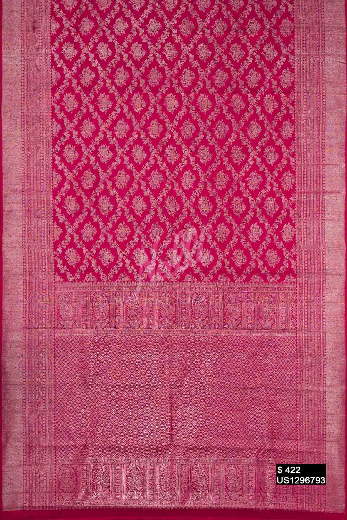 Magenta Kanchipuram Silk Saree