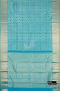 Sky Blue Kanchipuram Silk Saree