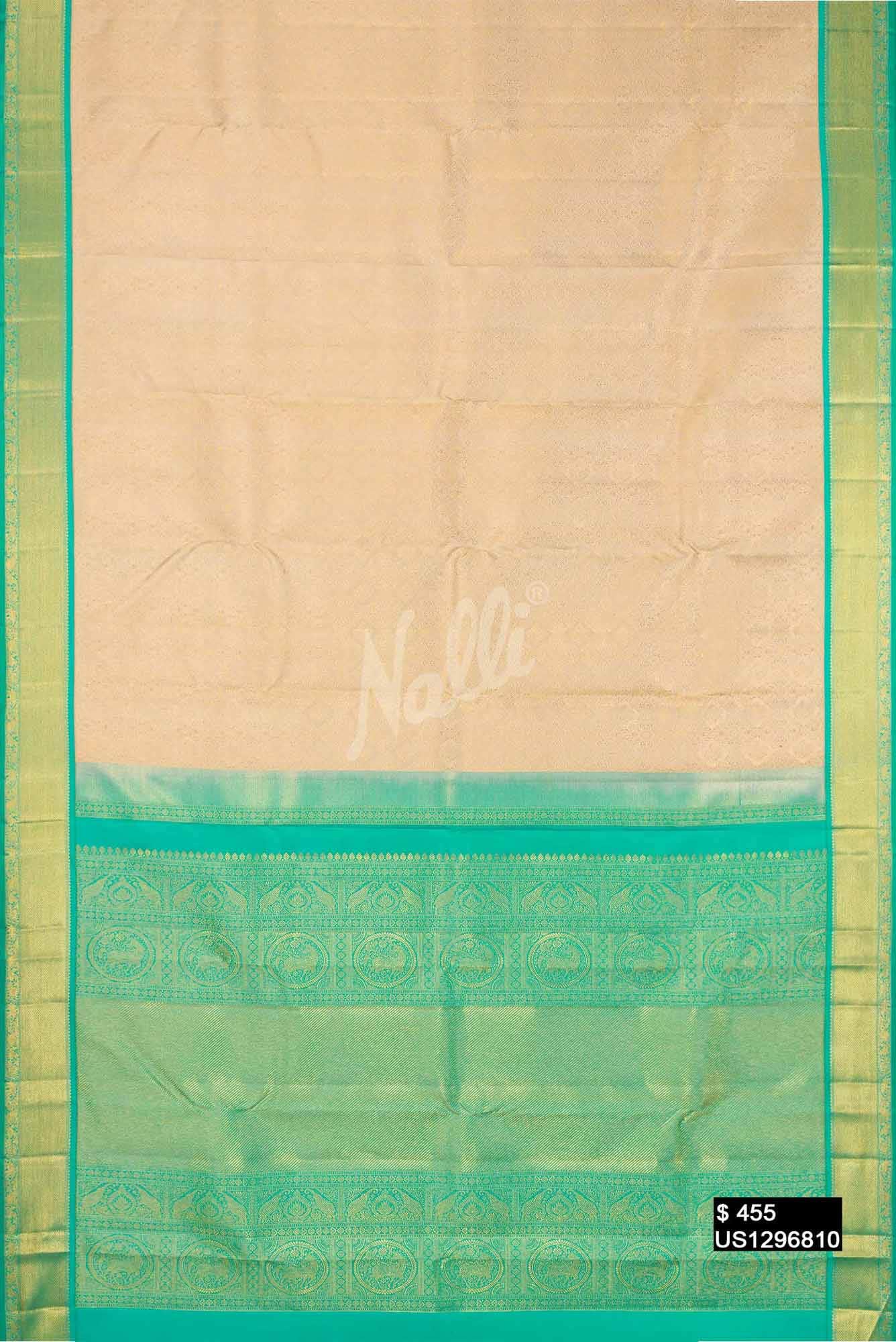 Sandal Kanchipuram Silk Saree