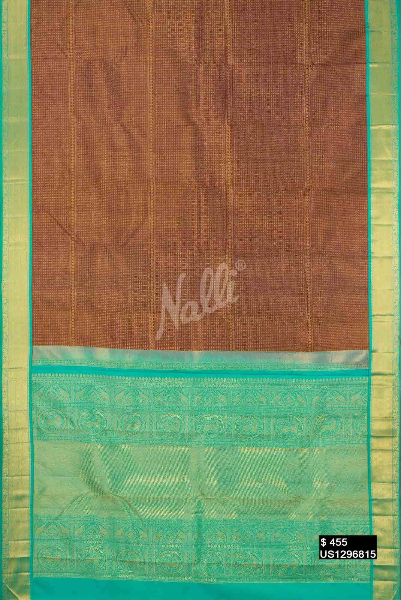 Purple Kanchipuram Silk Saree