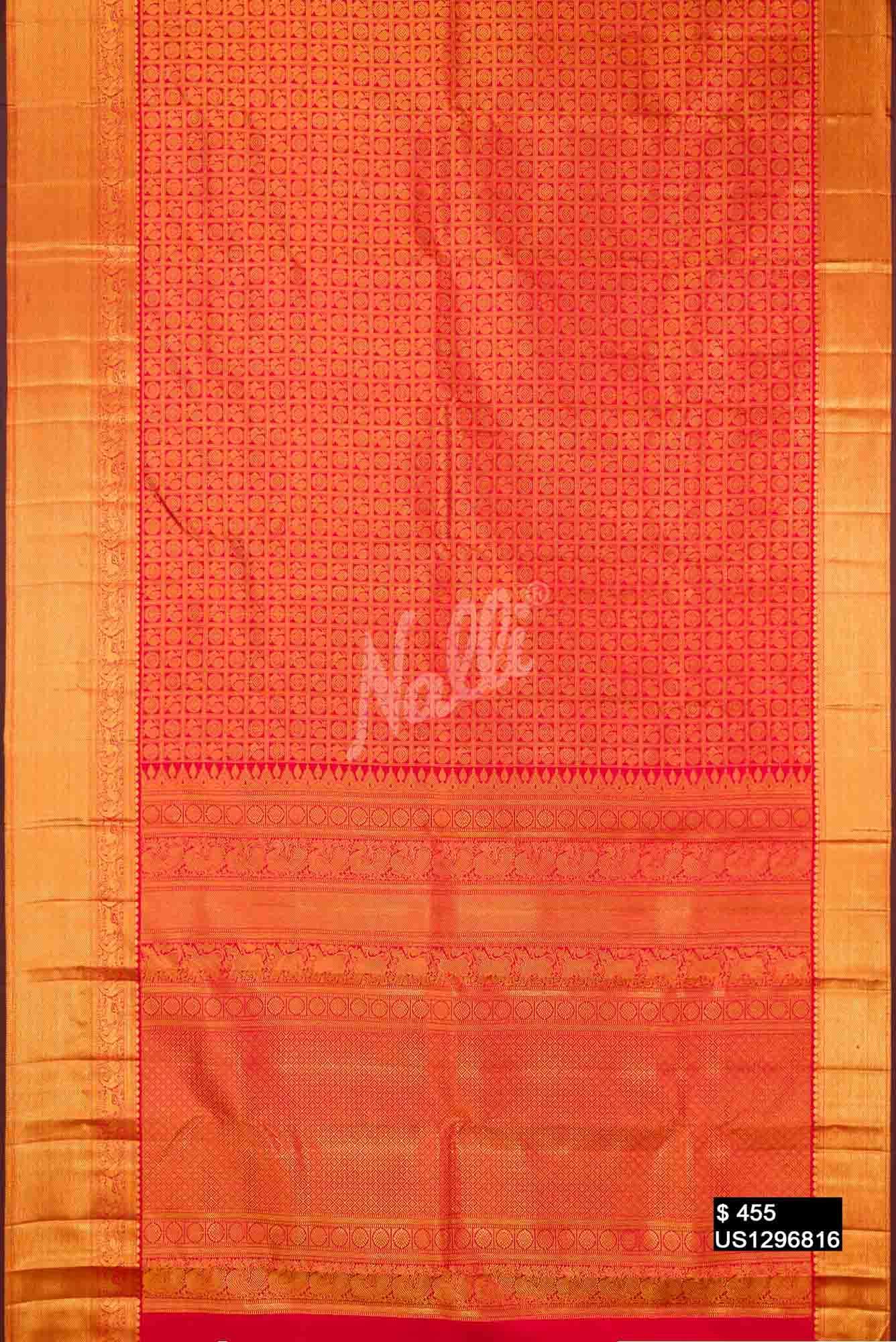 Red Kanchipuram Silk Saree
