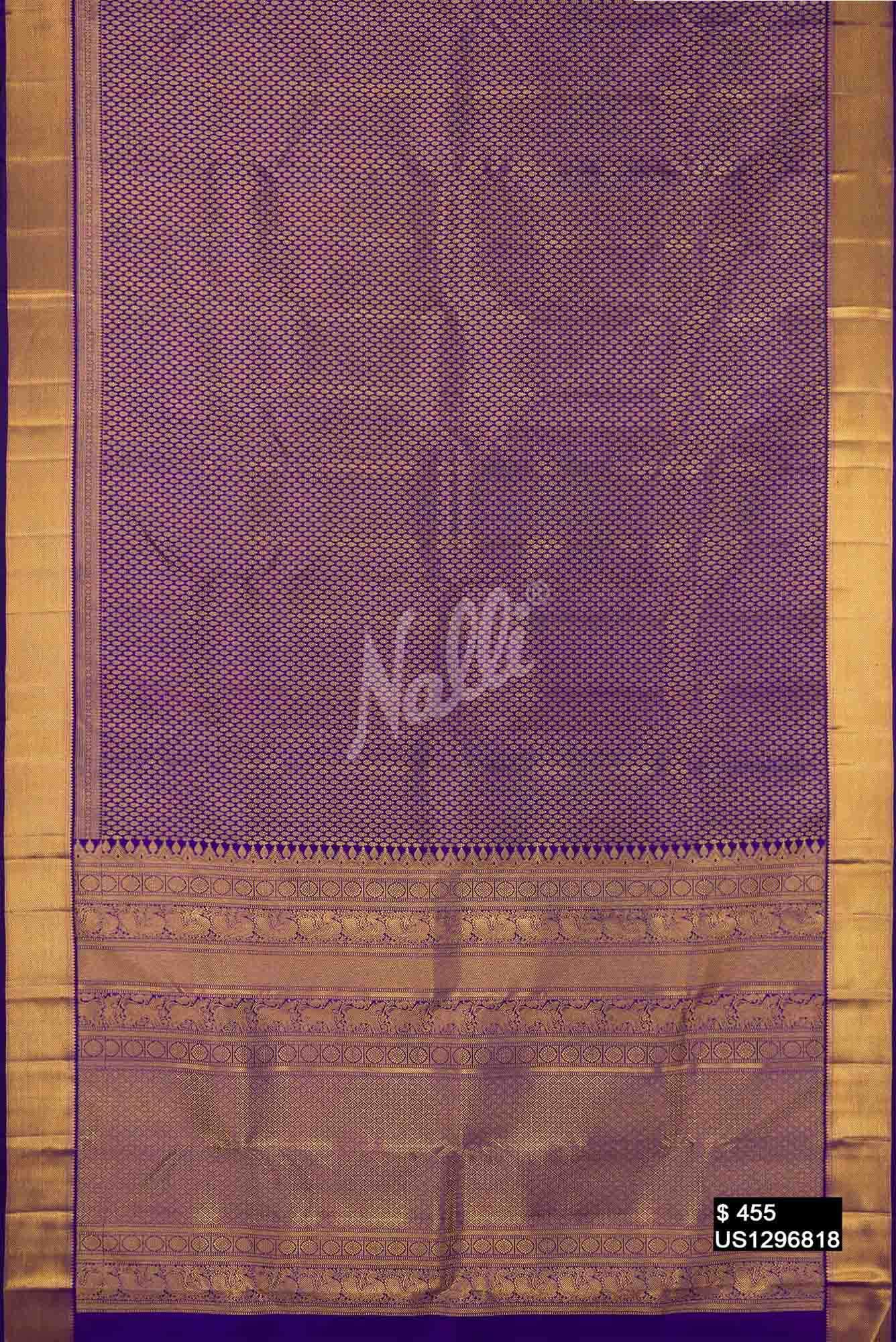 Royal Blue Kanchipuram Silk Saree