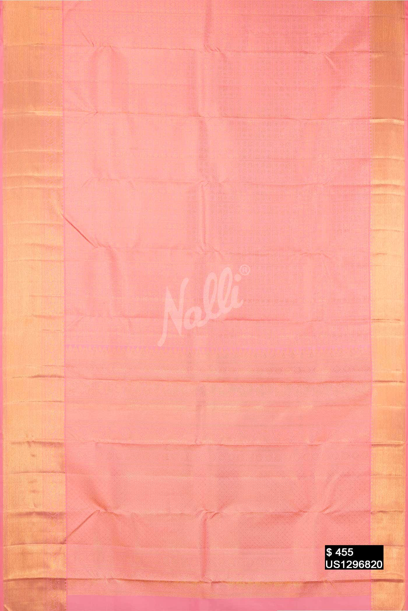 Peach Kanchipuram Silk Saree