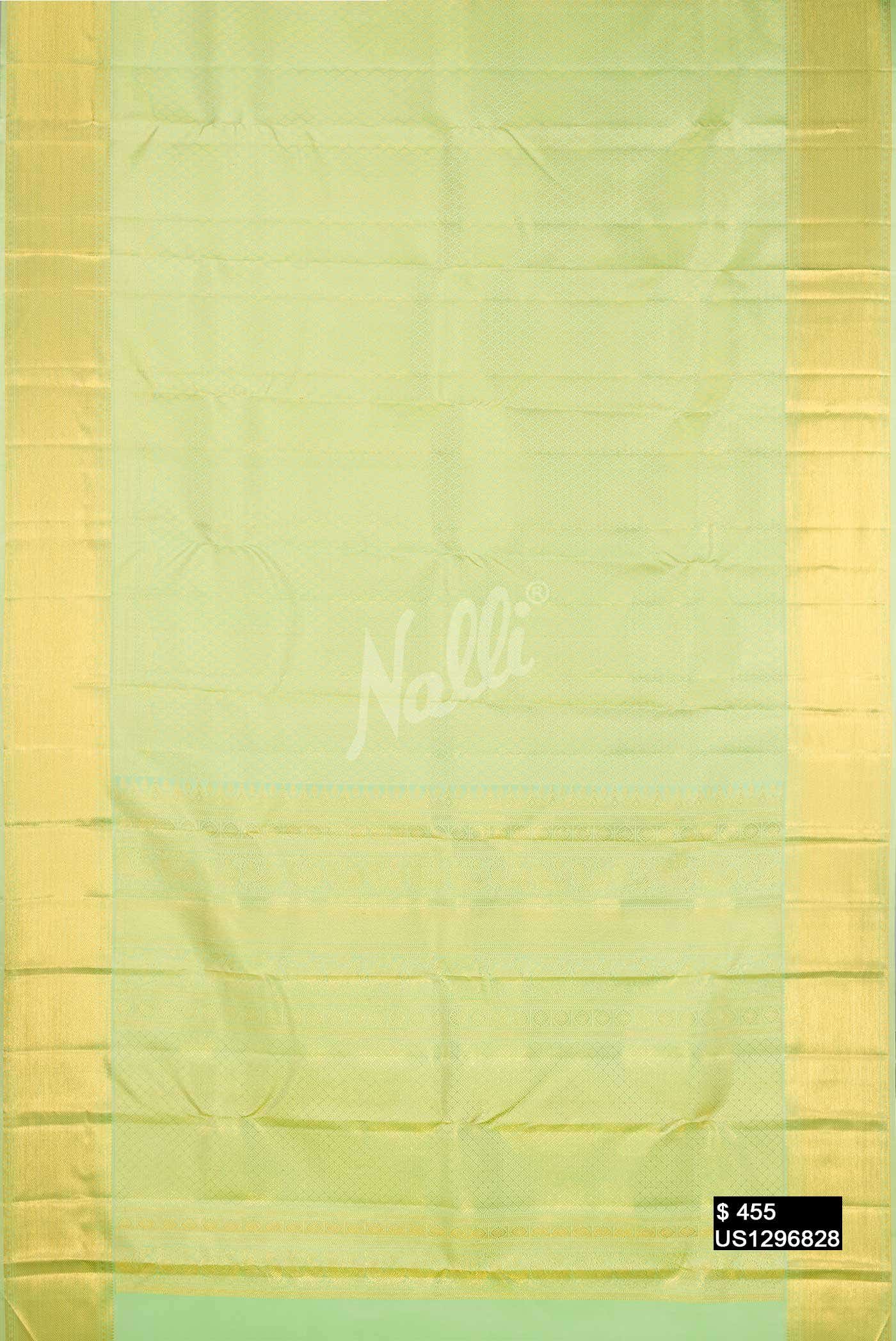 Pista Green Kanchipuram Silk Saree