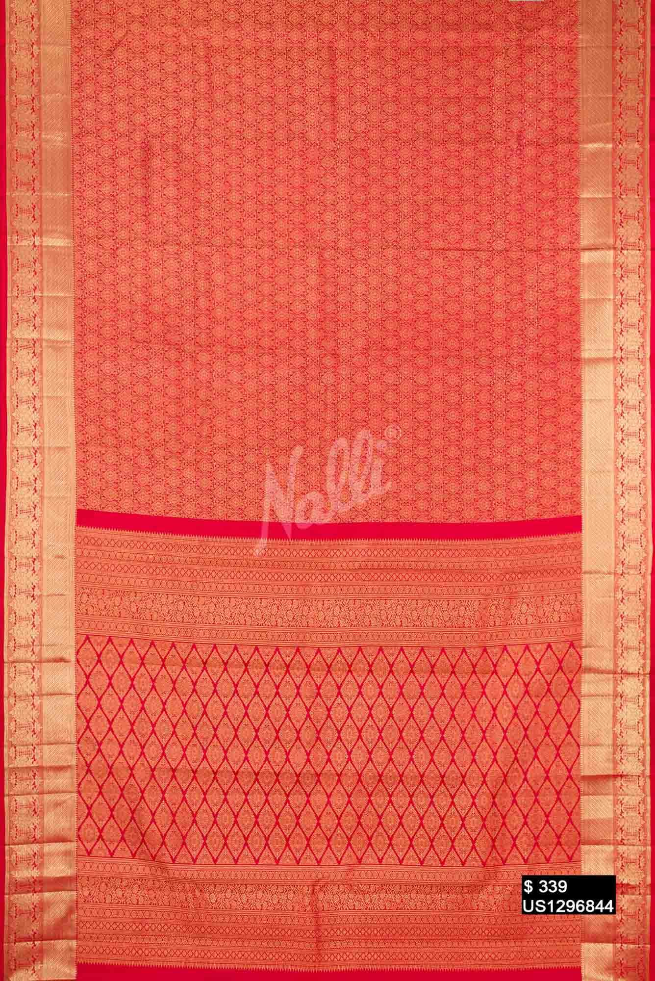 Red Kanchipuram Silk Saree