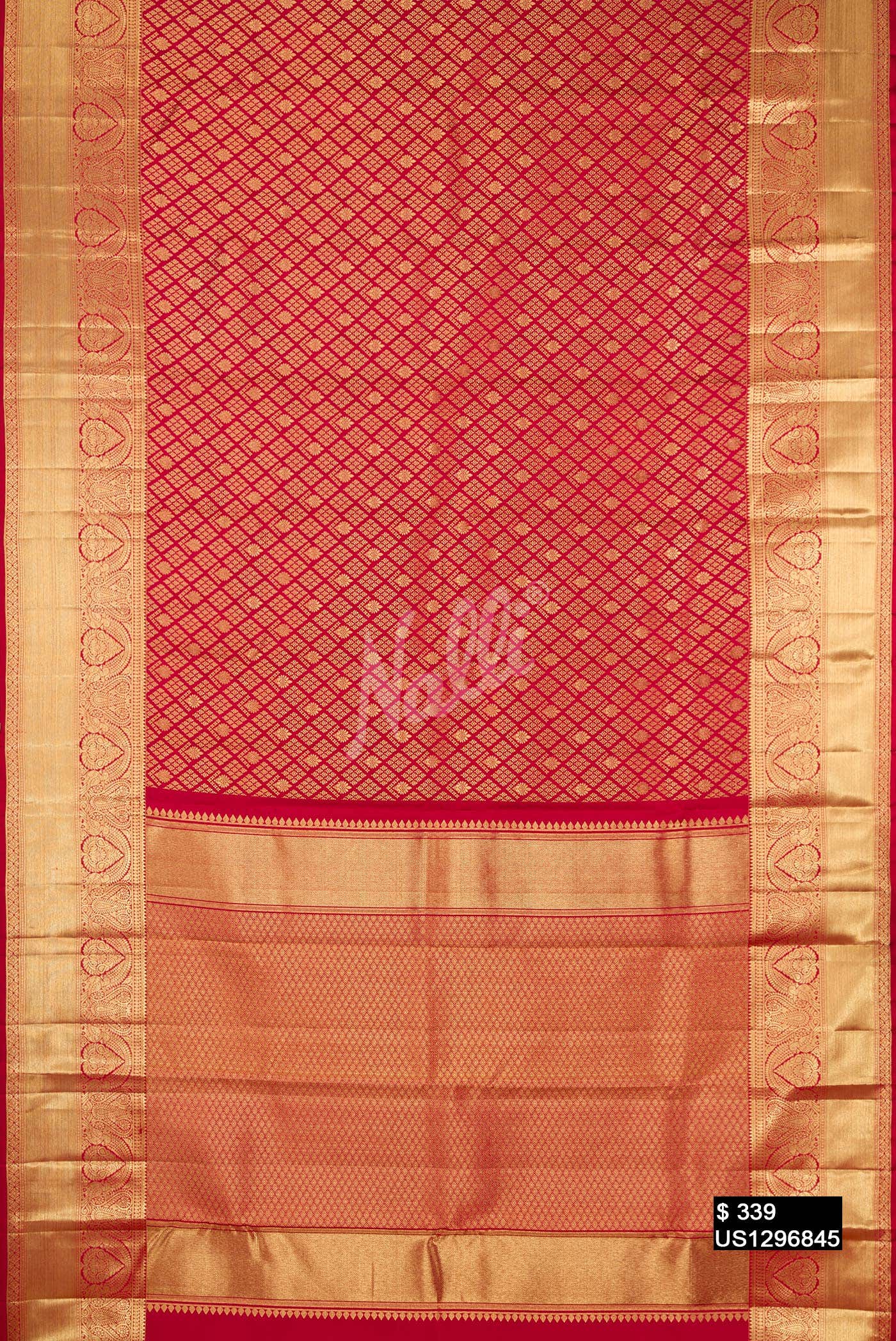 Maroon Kanchipuram Silk Saree