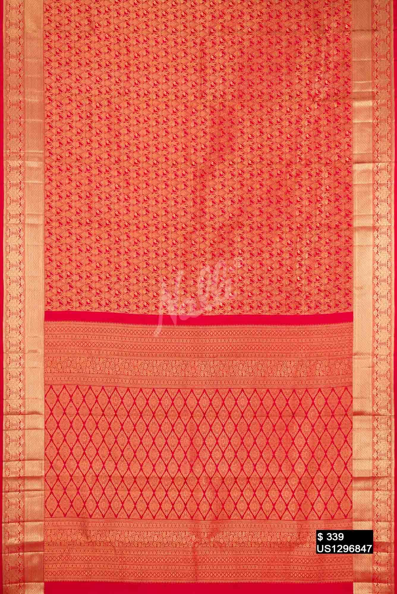 Red Kanchipuram Silk Saree