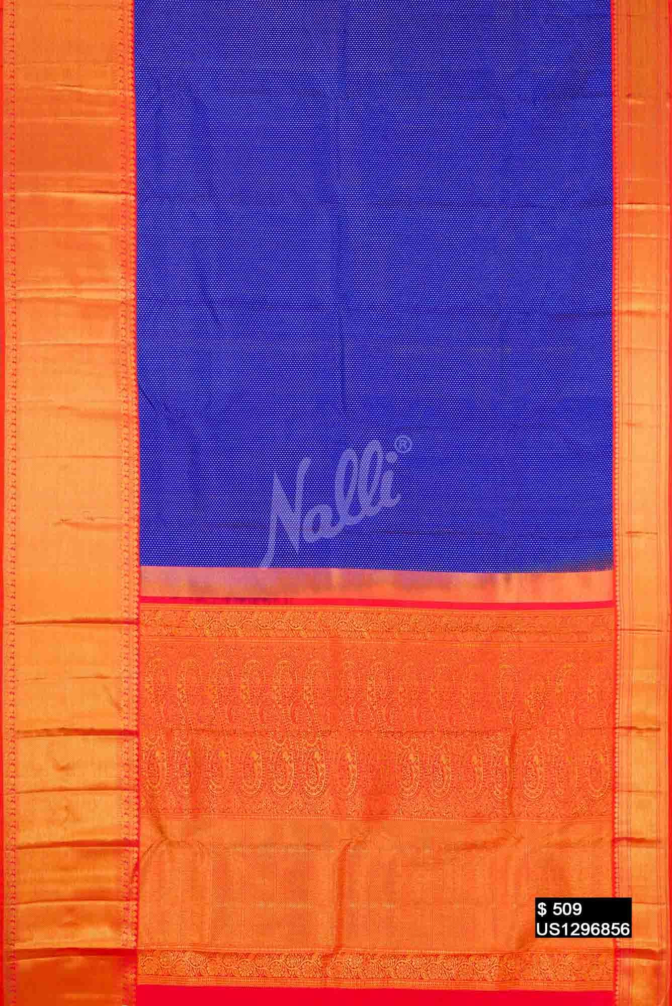 Royal Blue Kanchipuram Silk Saree
