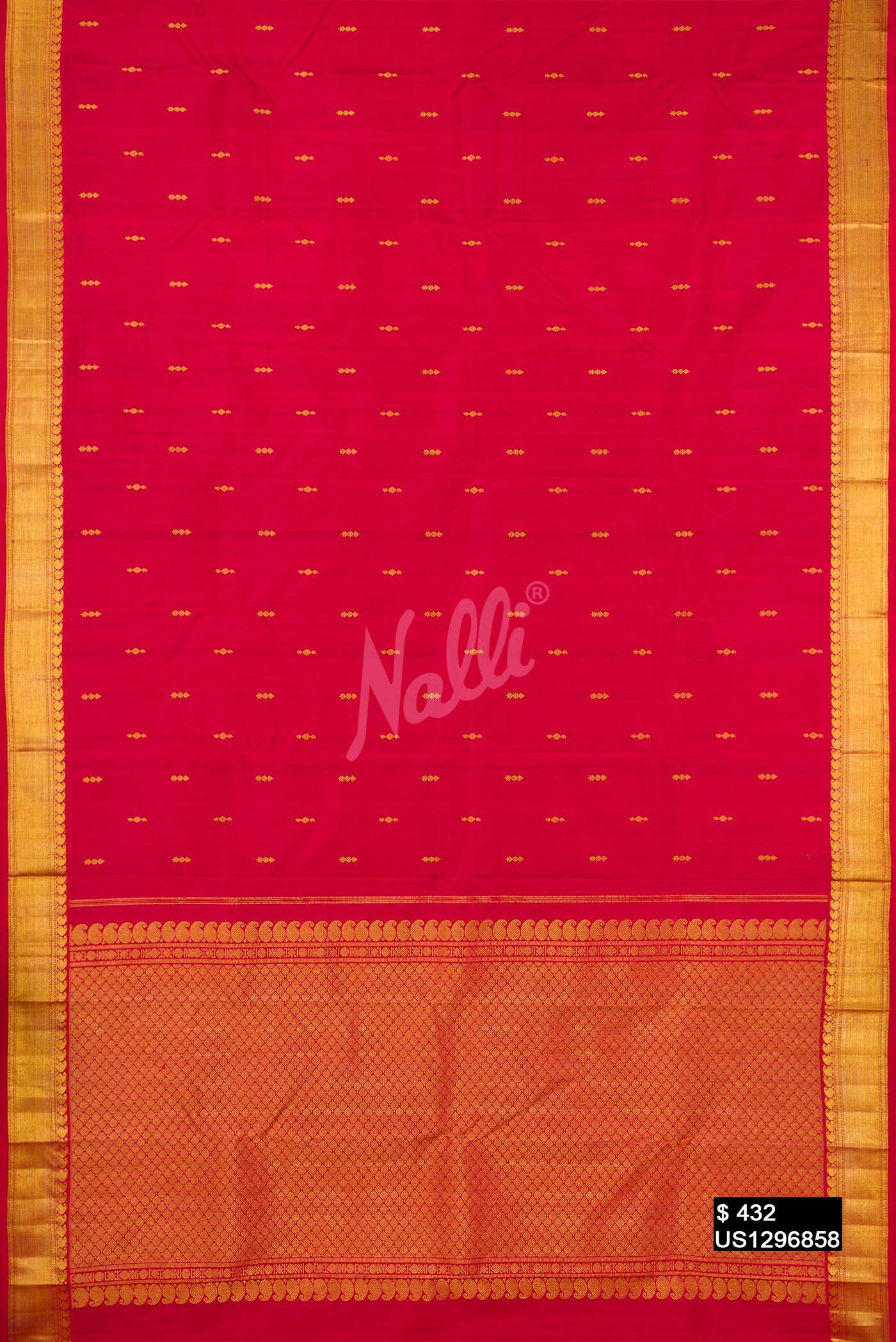 Maroon Kanchipuram Silk Saree