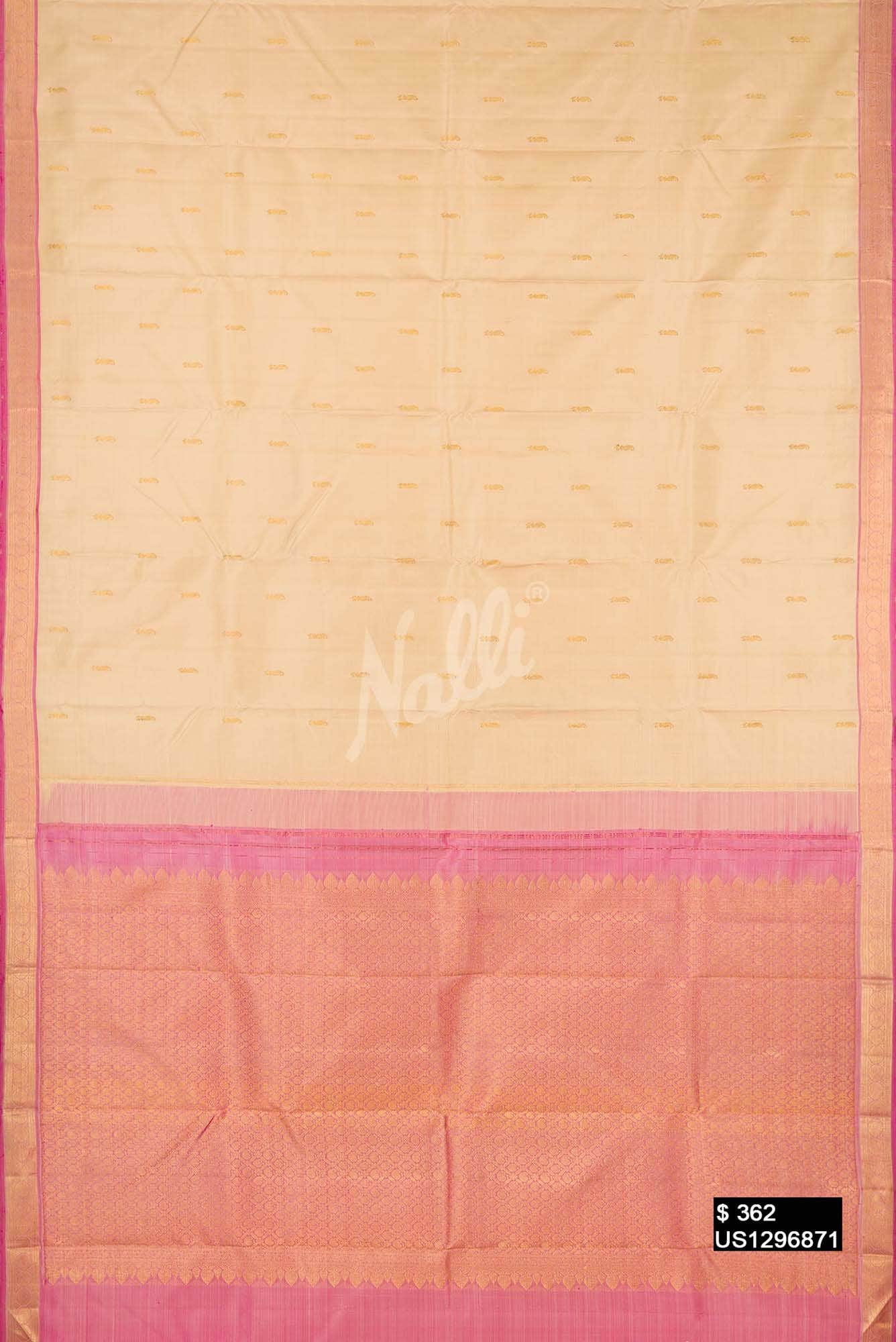 Sandal Kanchipuram Silk Saree