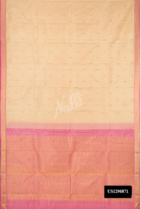 Sandal Kanchipuram Silk Saree