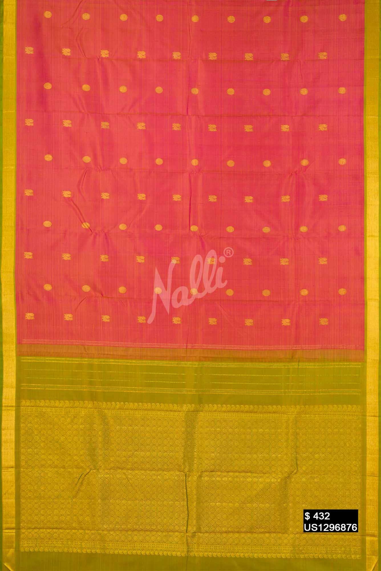 Pink Kanchipuram Silk Saree