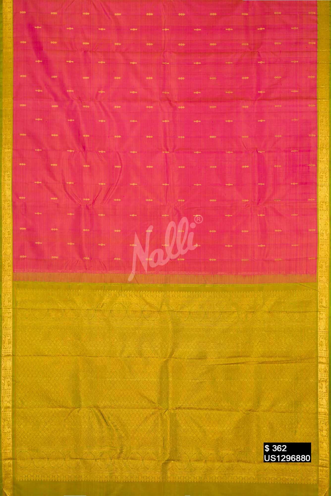 Pink Kanchipuram Silk Saree