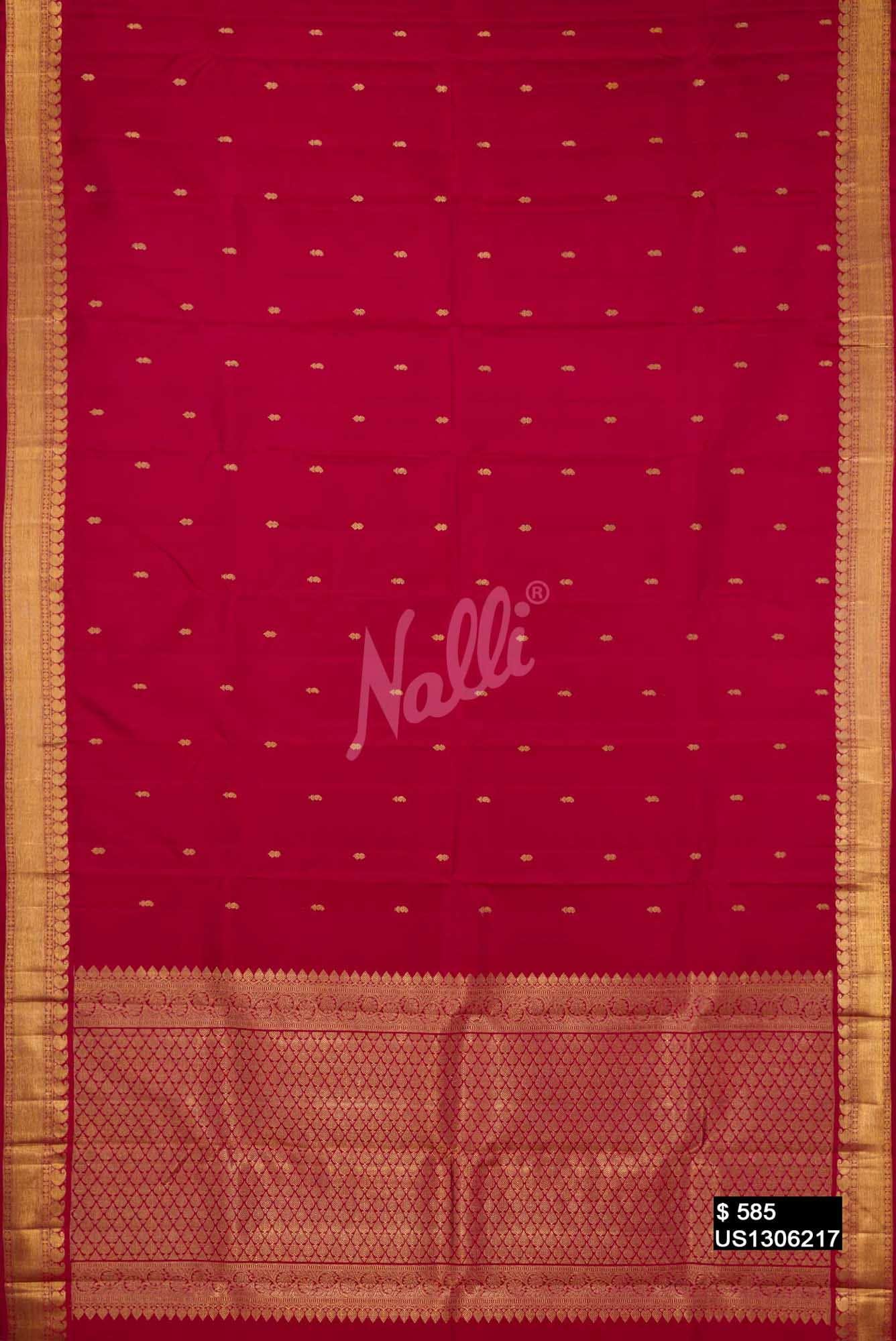 Maroon Kanchipuram Silk Saree