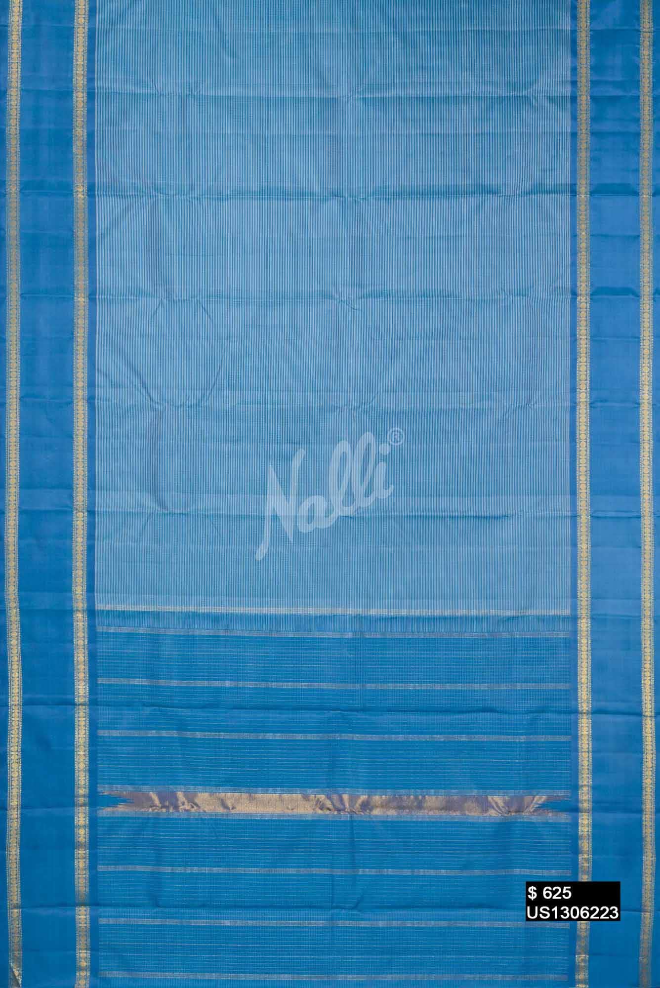 Blue Kanchipuram Silk Saree
