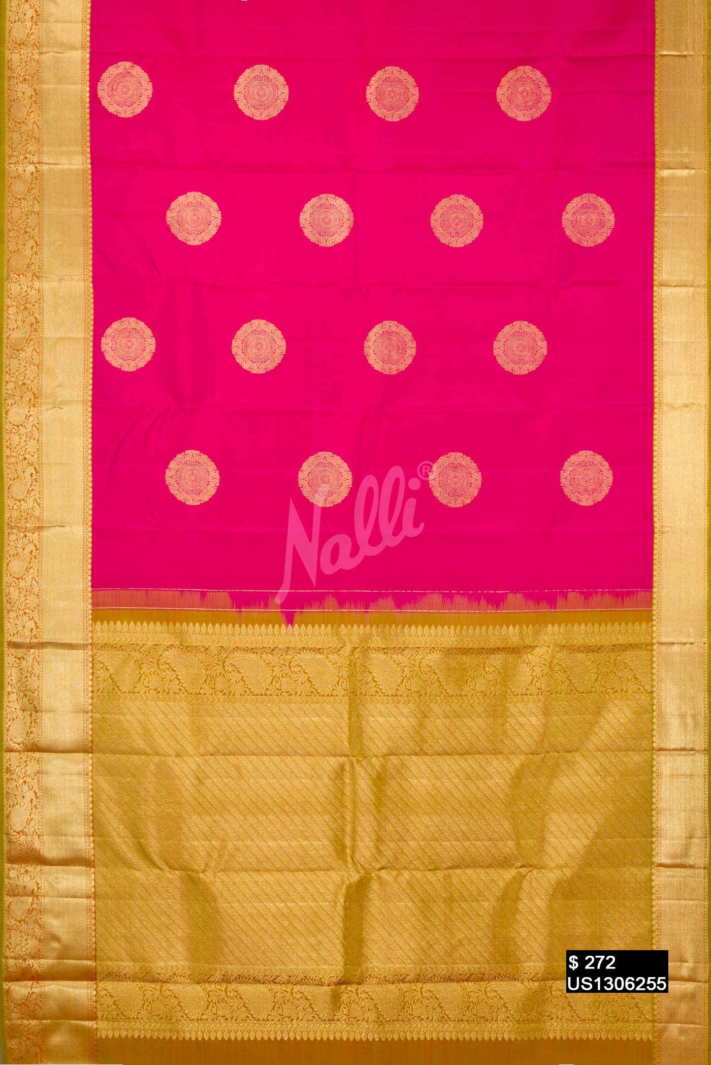 Pink Kanchipuram Silk Saree