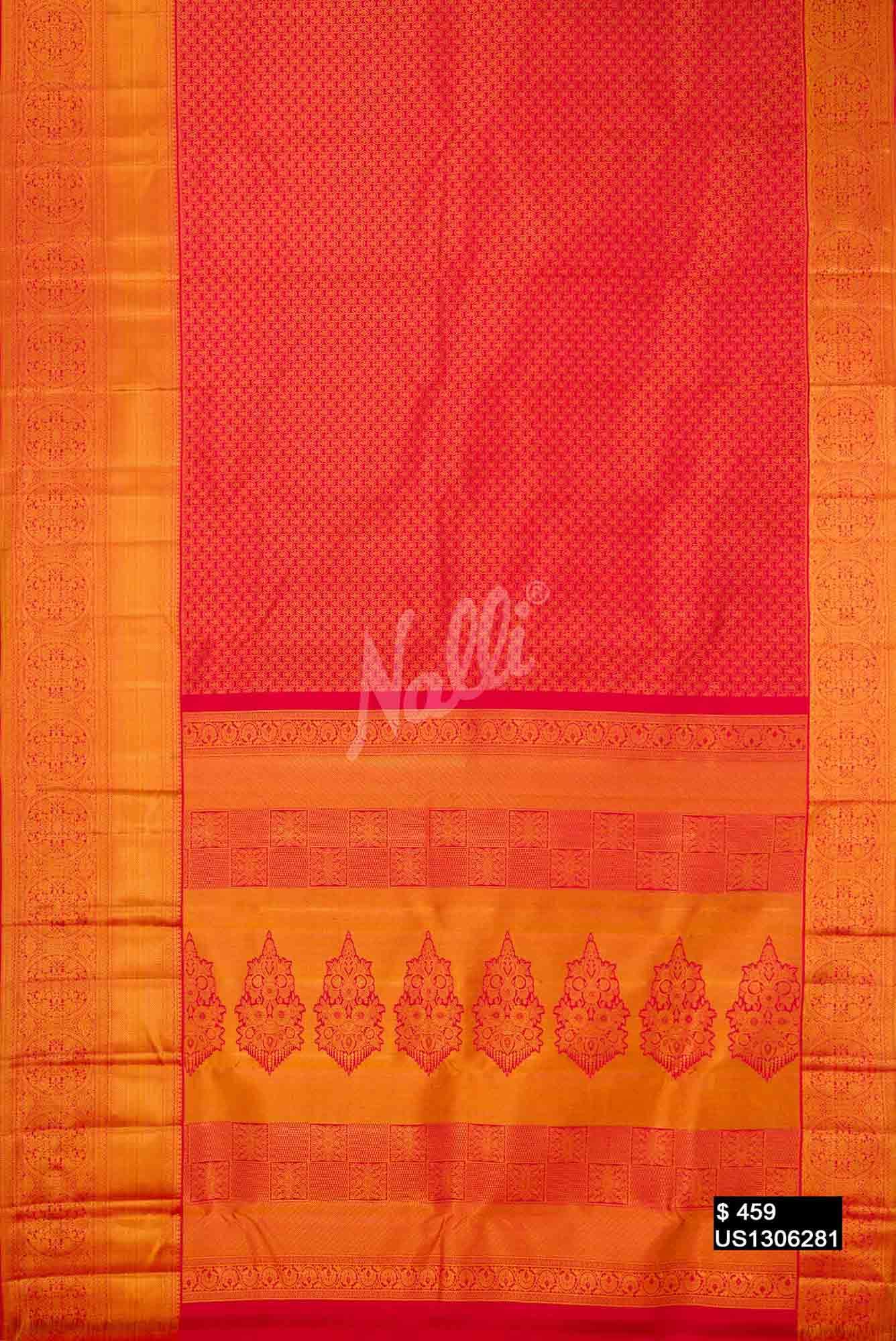 Red Kanchipuram Silk Saree