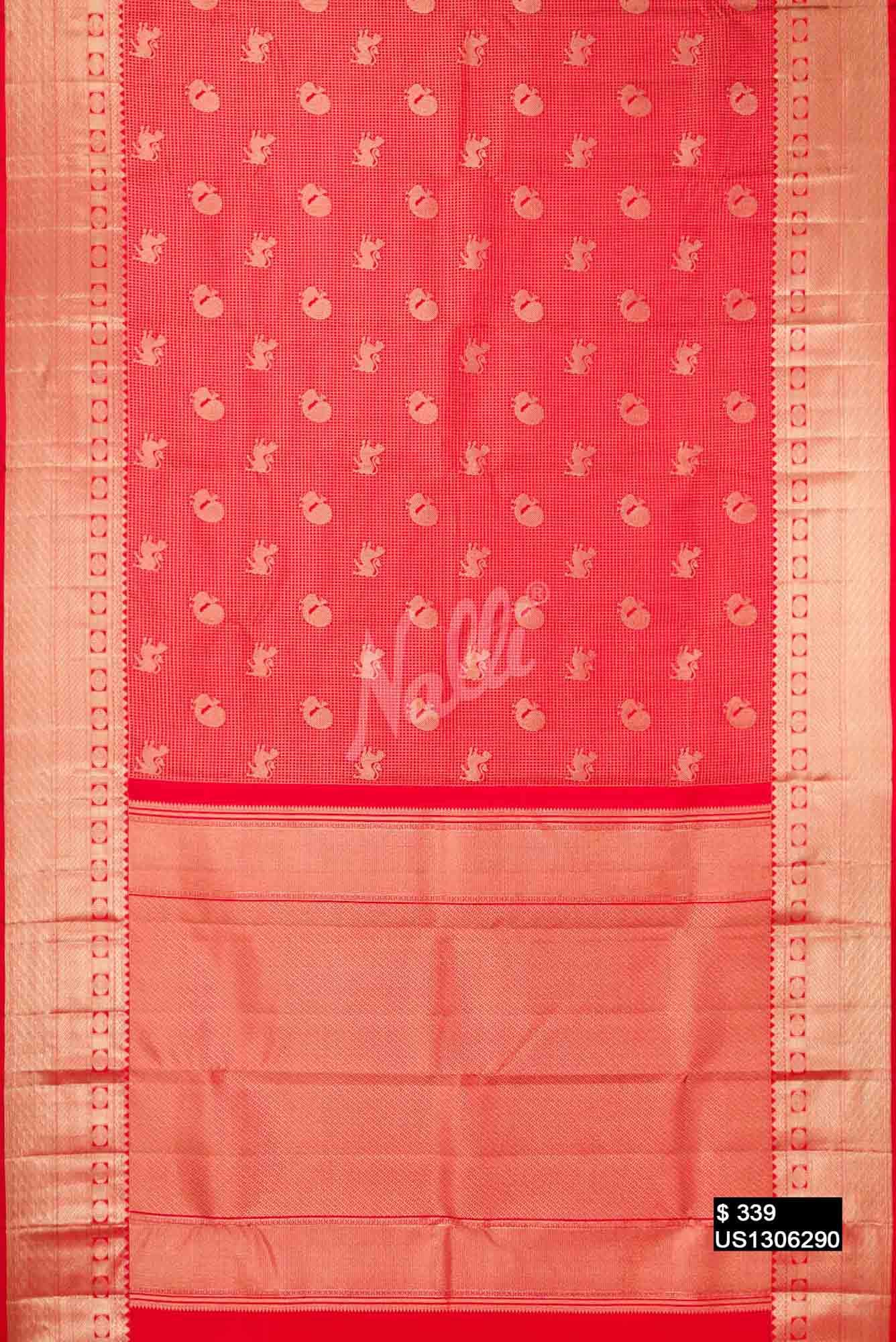 Red Kanchipuram Silk Saree