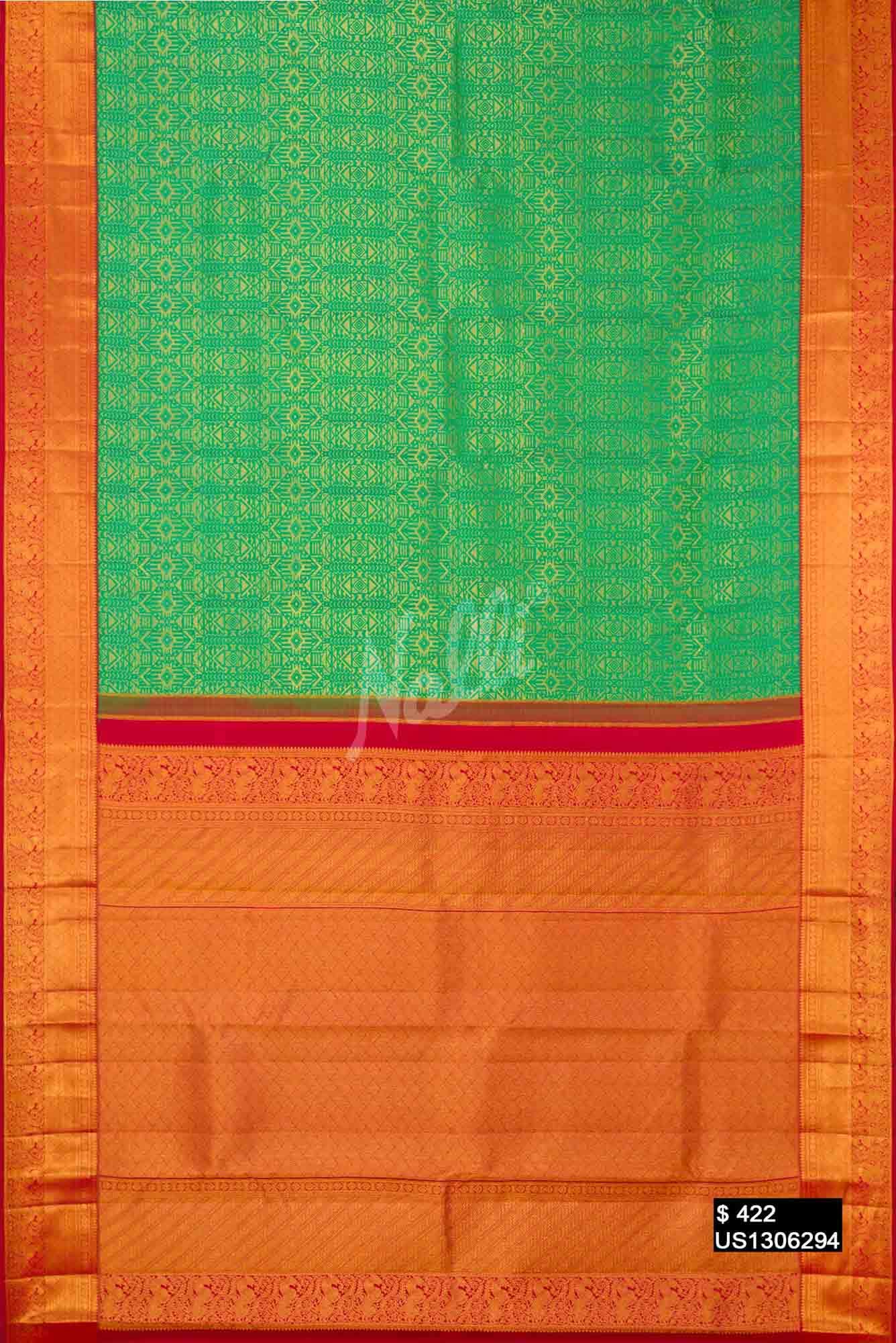 Green Kanchipuram Silk Saree