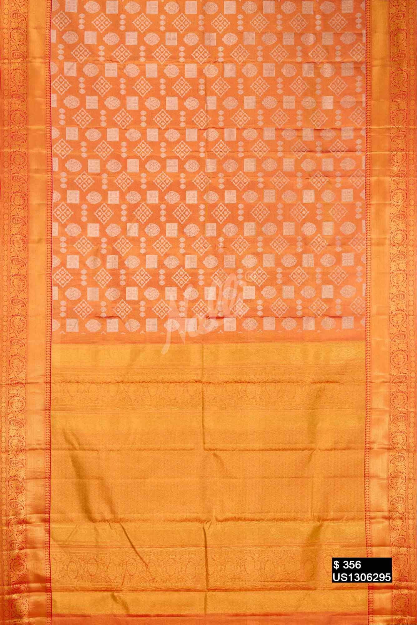 Red Kanchipuram Tissue Silk Saree
