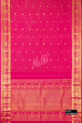 Dark Pink Kanchipuram Silk Saree